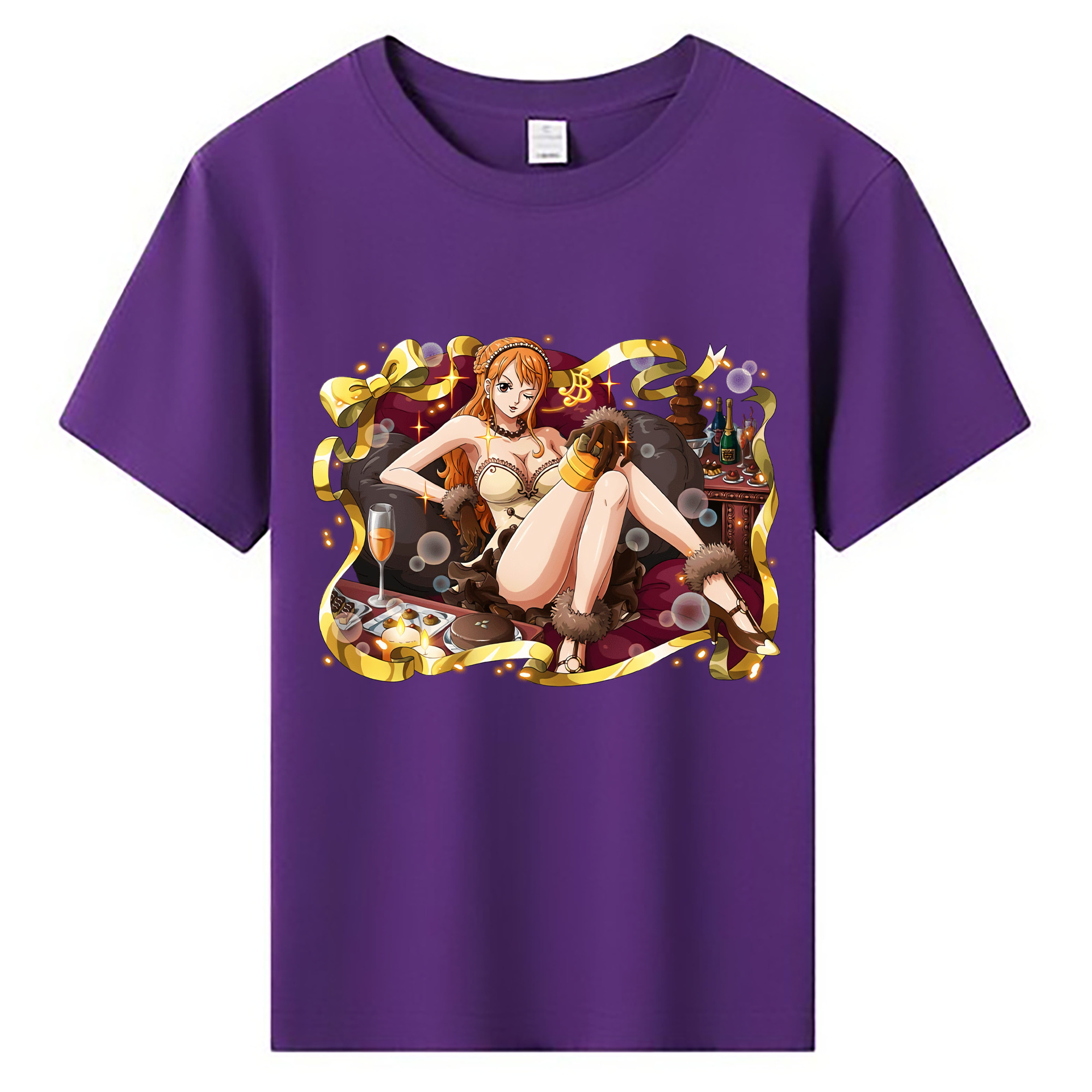 （画像用） ワンピース ナミ ONE PIECE Nami 綿100％キッズTシャツ（フロントプリント）