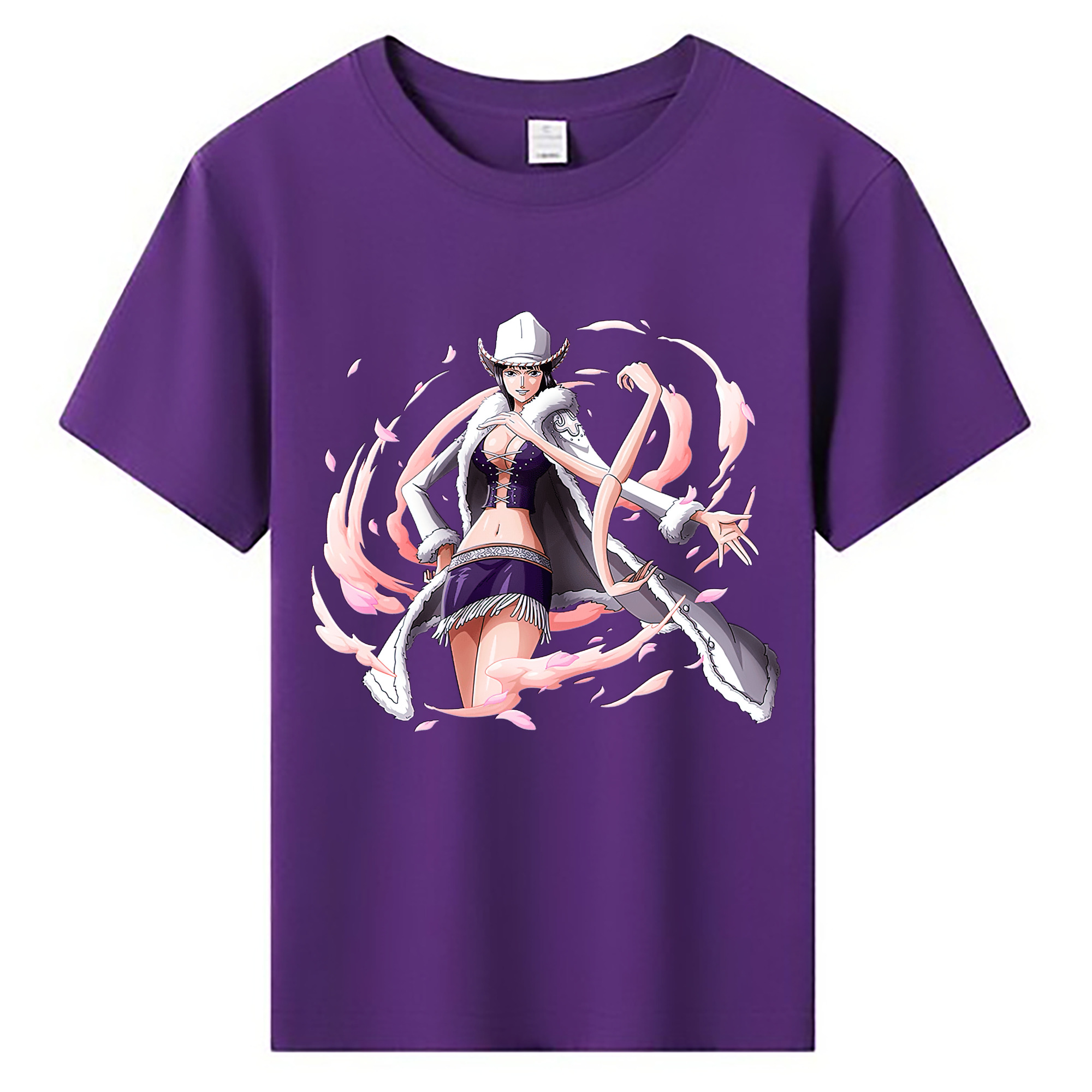 （画像用） ワンピース ニコ・ロビン ONE PIECE Nico Robin 綿100％キッズTシャツ（フロントプリント）