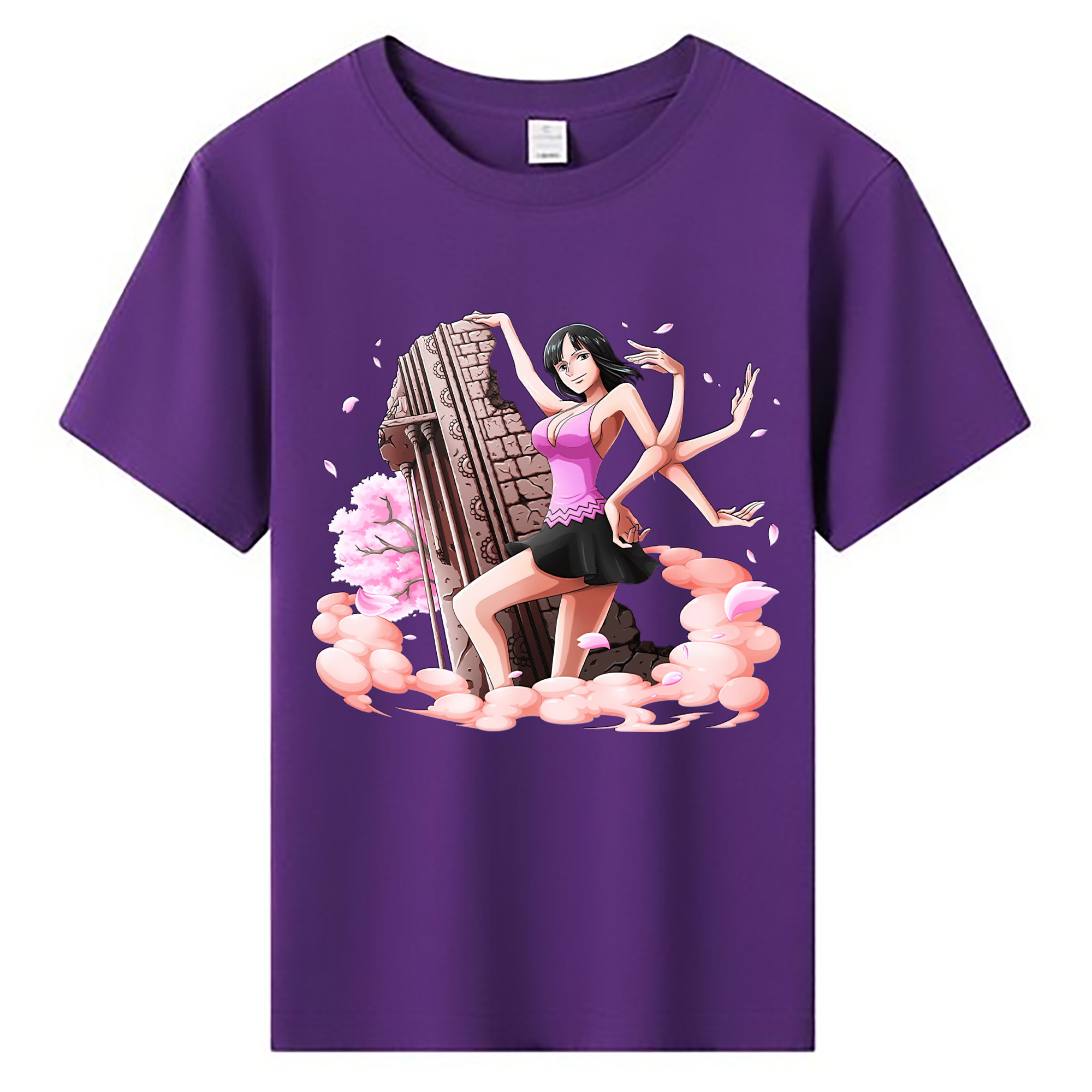 （画像用） ワンピース ニコ・ロビン ONE PIECE Nico Robin 綿100％キッズTシャツ（フロントプリント）