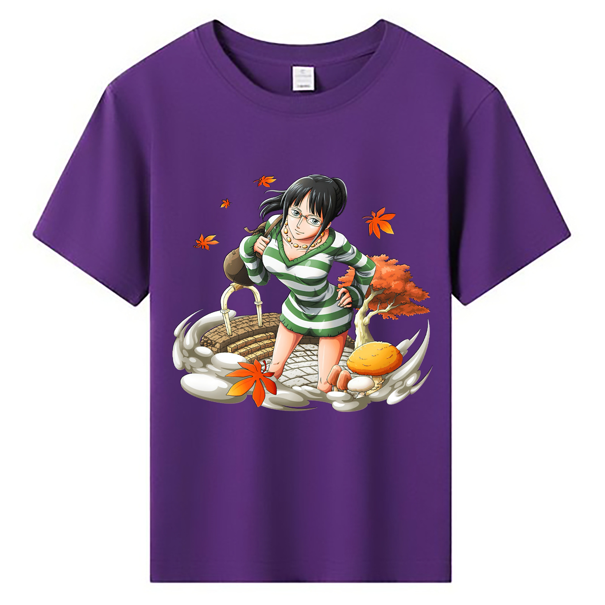 （画像用） ワンピース ニコ・ロビン ONE PIECE Nico Robin 綿100％キッズTシャツ（フロントプリント）