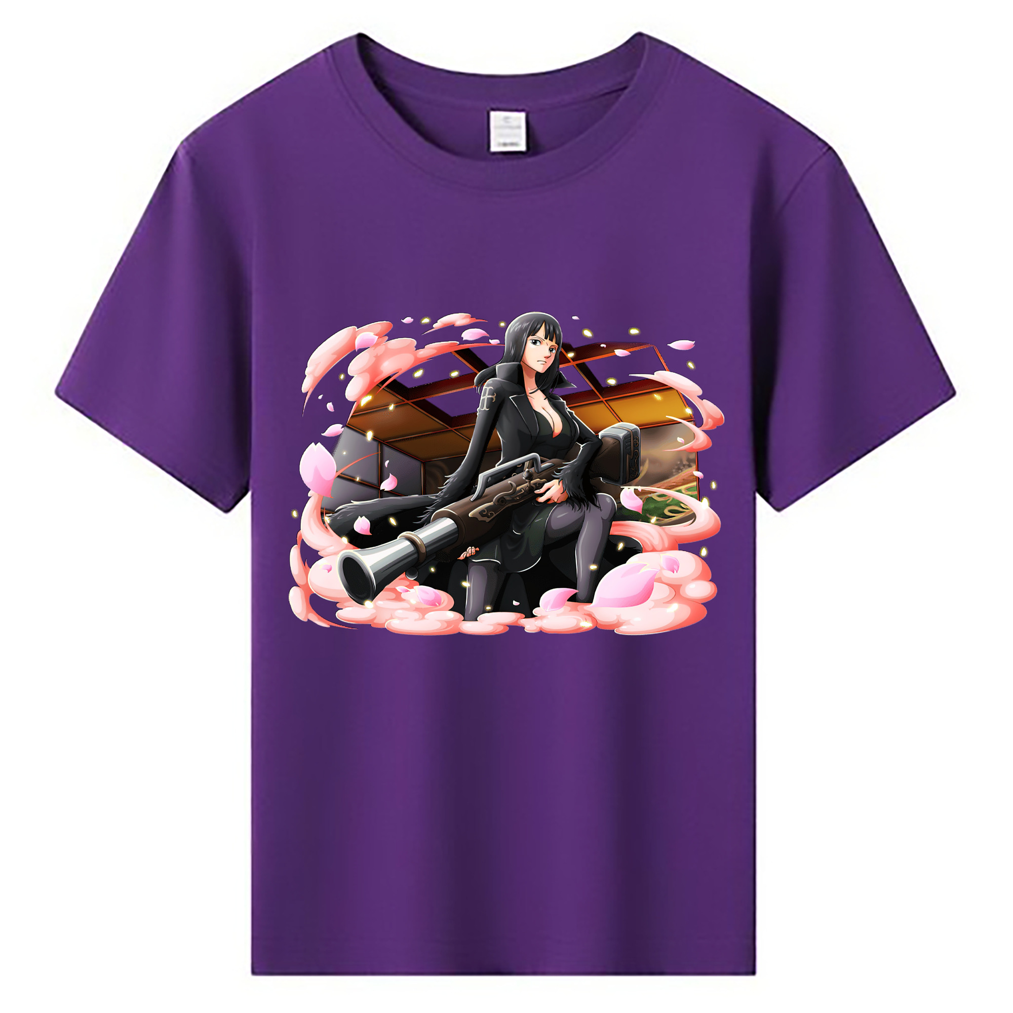 （画像用） ワンピース ニコ・ロビン ONE PIECE Nico Robin 綿100％キッズTシャツ（フロントプリント）