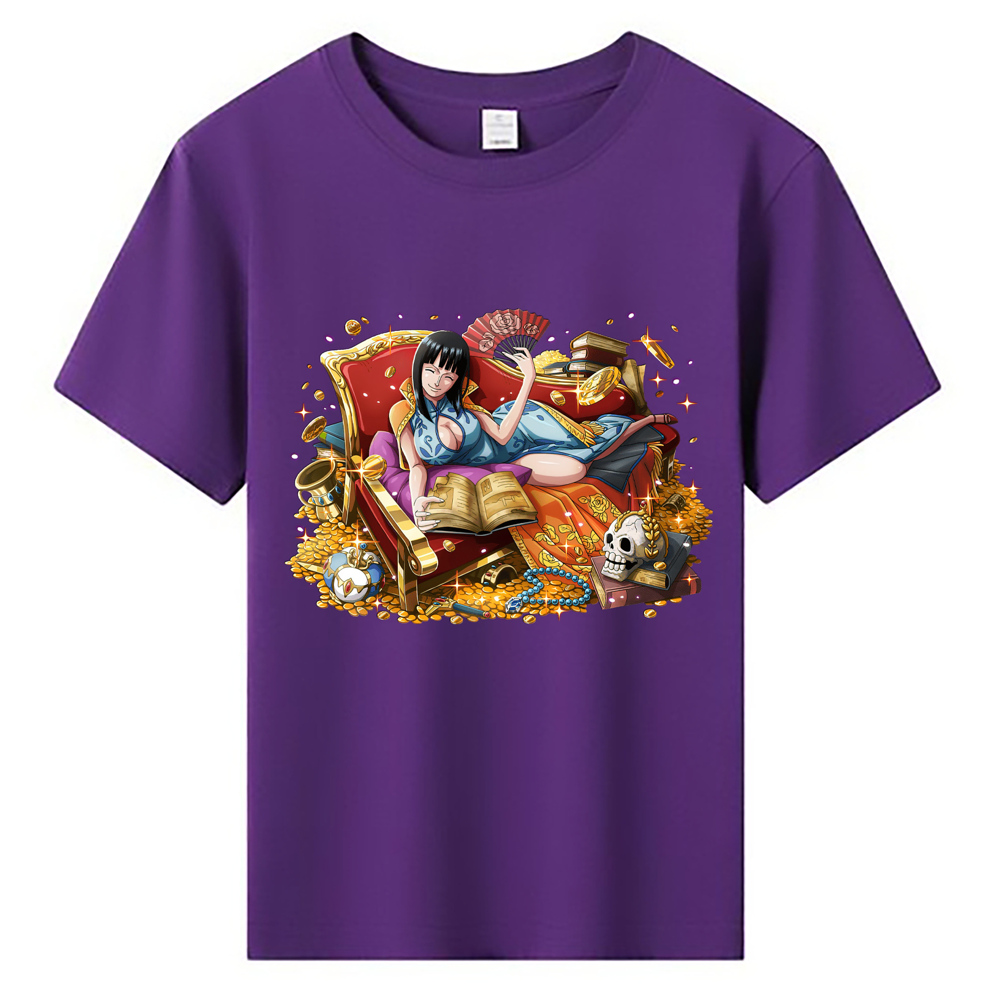 （画像用） ワンピース ニコ・ロビン ONE PIECE Nico Robin 綿100％キッズTシャツ（フロントプリント）