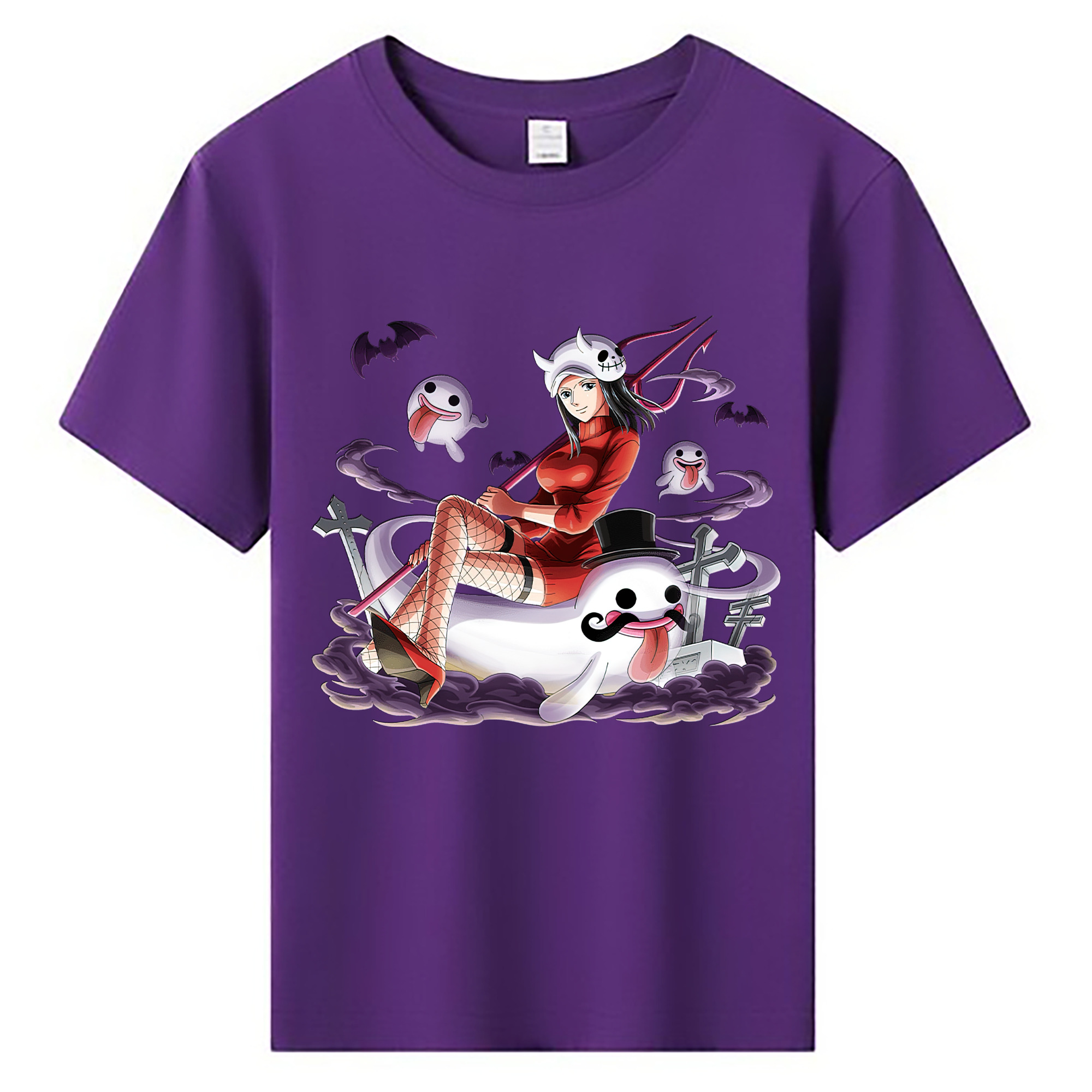 （画像用） ワンピース ニコ・ロビン ONE PIECE Nico Robin 綿100％キッズTシャツ（フロントプリント）