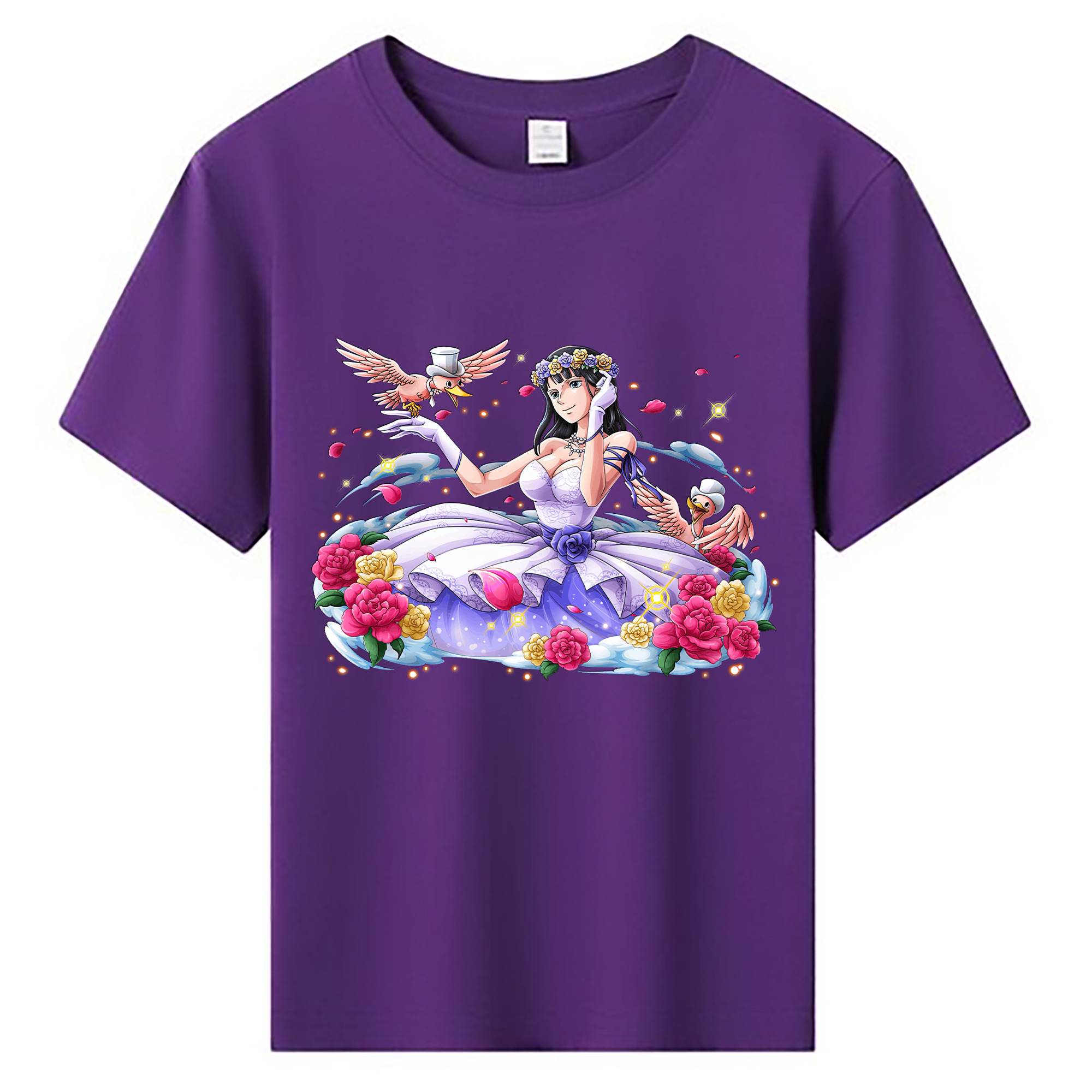 ワンピース ニコ・ロビン ONE PIECE Nico Robin 綿100％キッズTシャツ（フロントプリント）