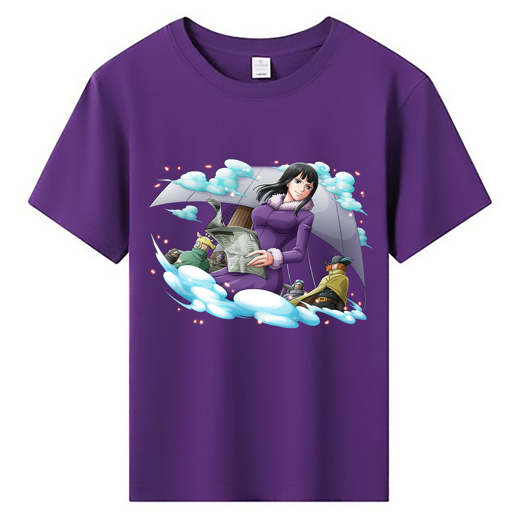 ワンピース ニコ・ロビン ONE PIECE Nico Robin 綿100％キッズTシャツ（フロントプリント）