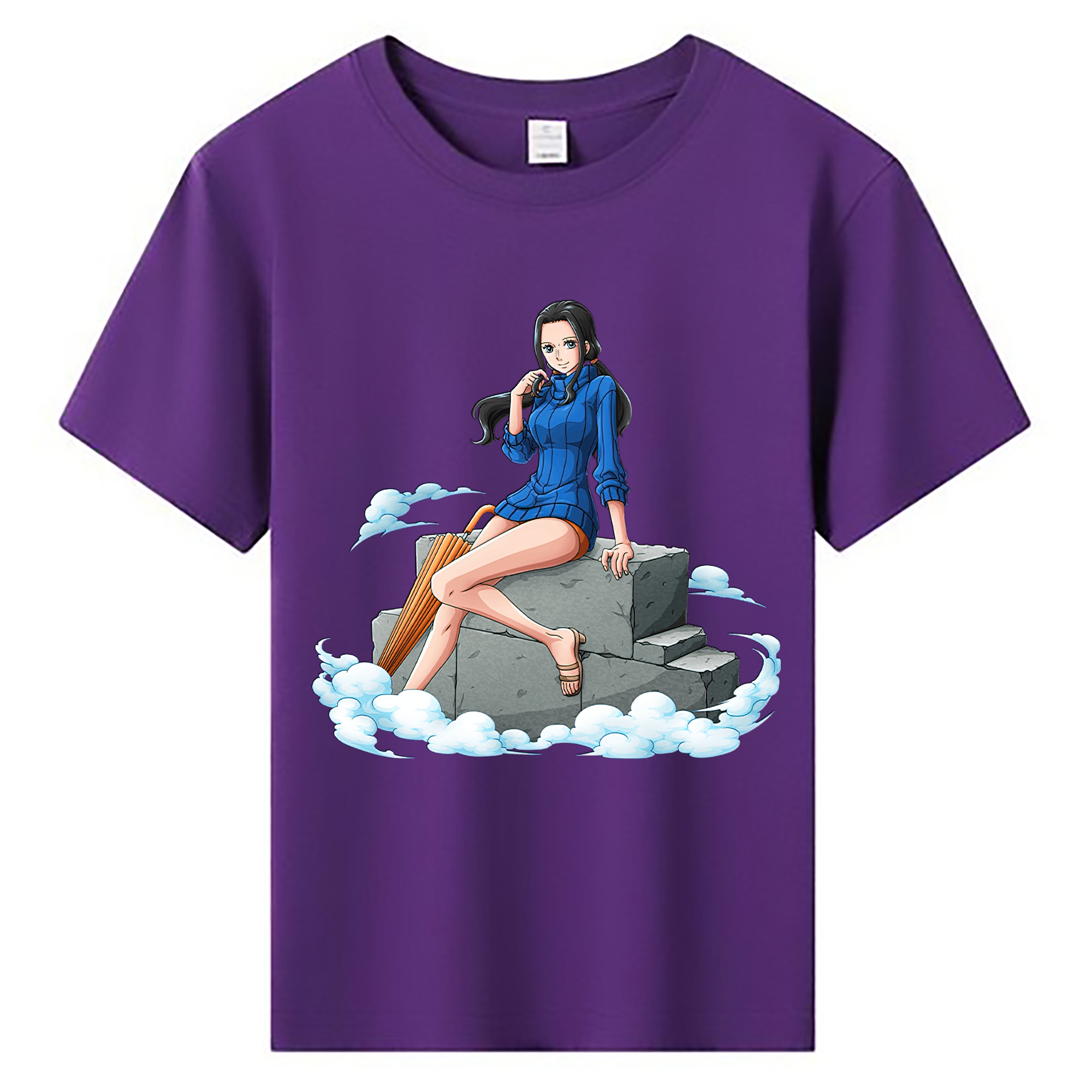 ワンピース ニコ・ロビン ONE PIECE Nico Robin 綿100％キッズTシャツ（フロントプリント）