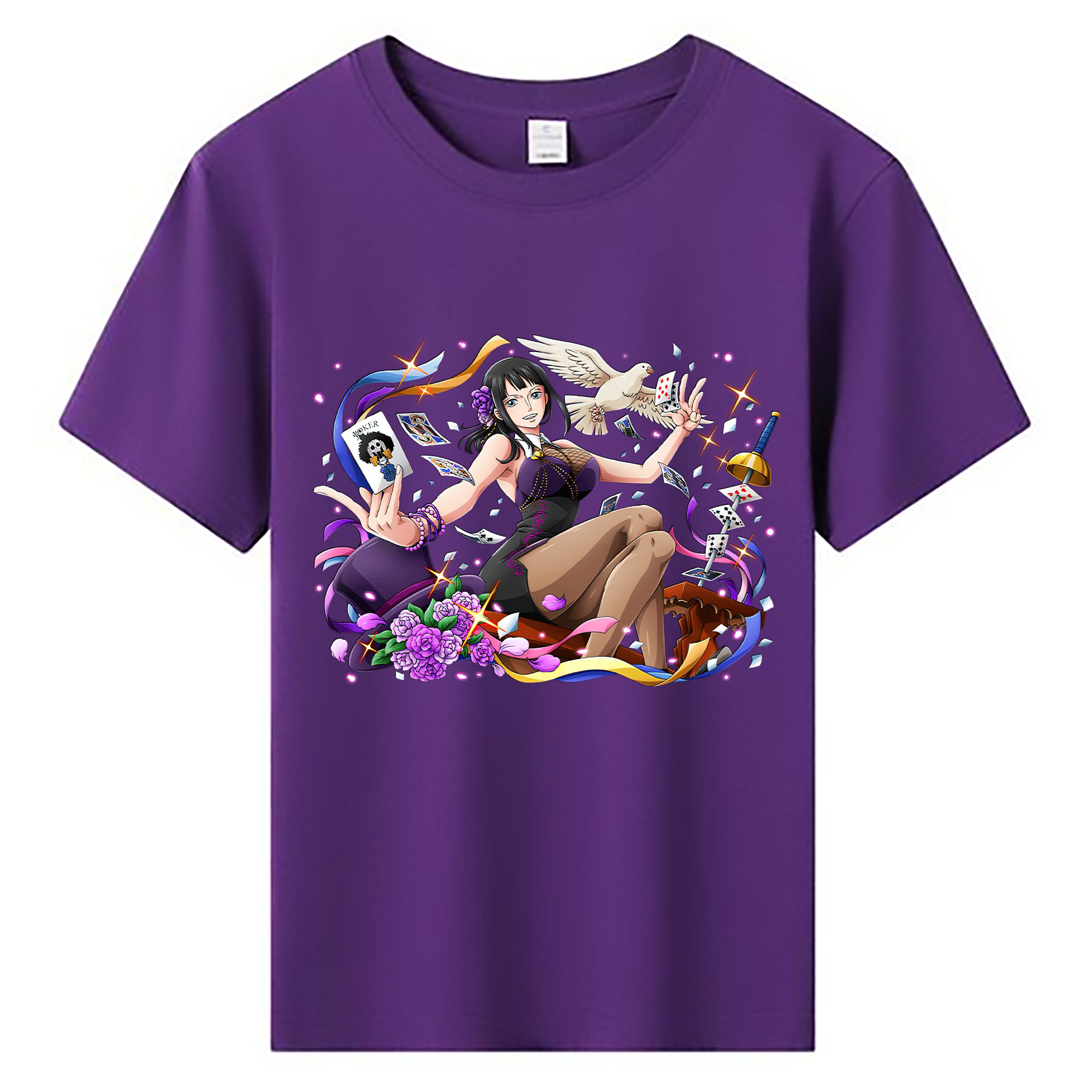 ワンピース ニコ・ロビン ONE PIECE Nico Robin 綿100％キッズTシャツ（フロントプリント）
