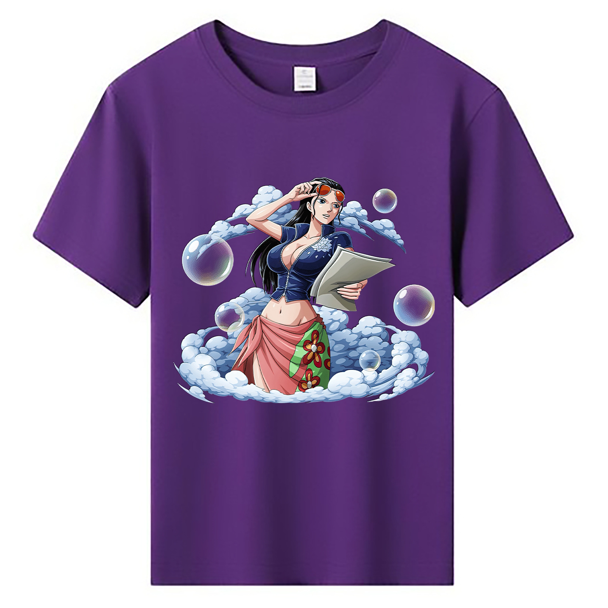 ワンピース ニコ・ロビン ONE PIECE Nico Robin 綿100％キッズTシャツ（フロントプリント）
