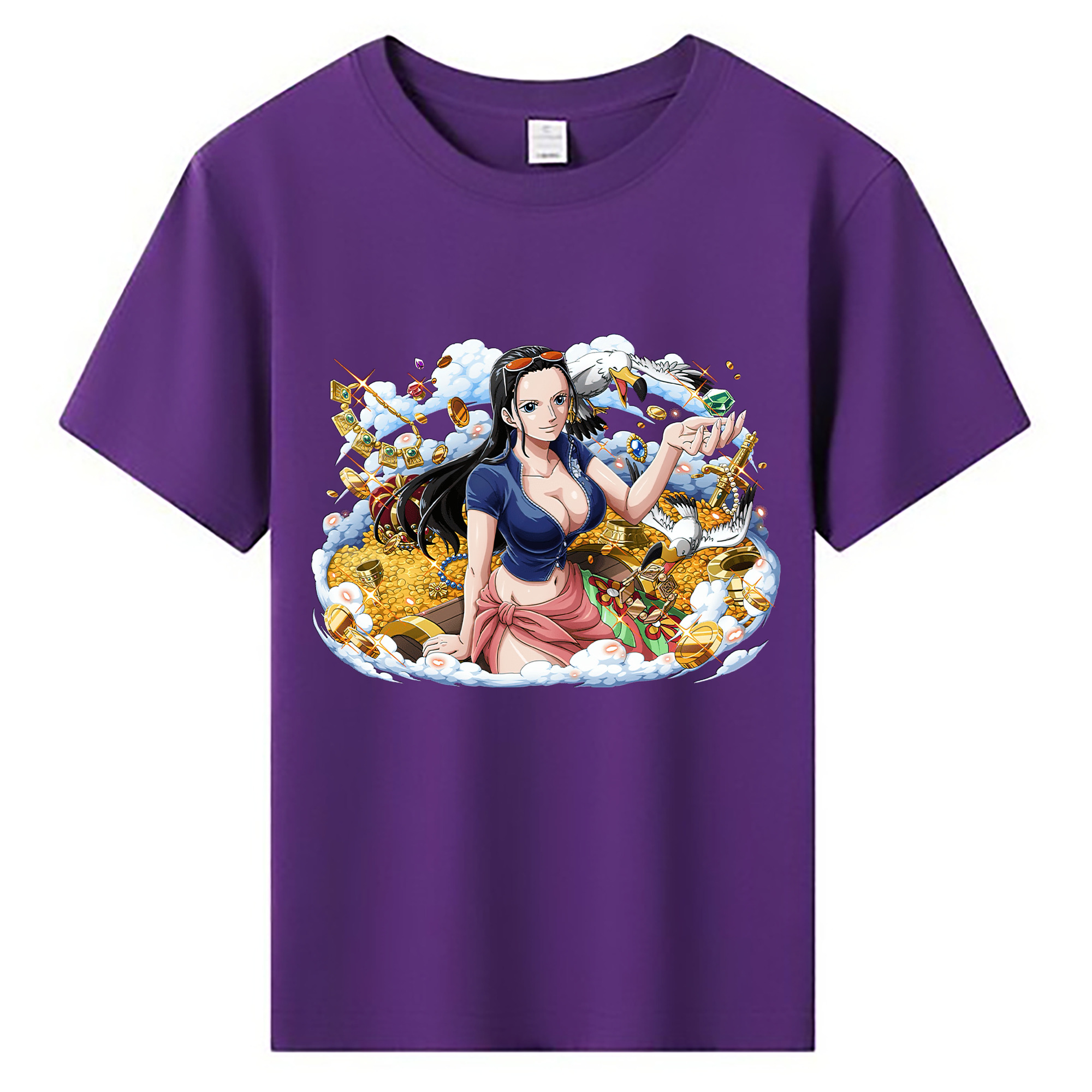 ワンピース ニコ・ロビン ONE PIECE Nico Robin 綿100％キッズTシャツ（フロントプリント）