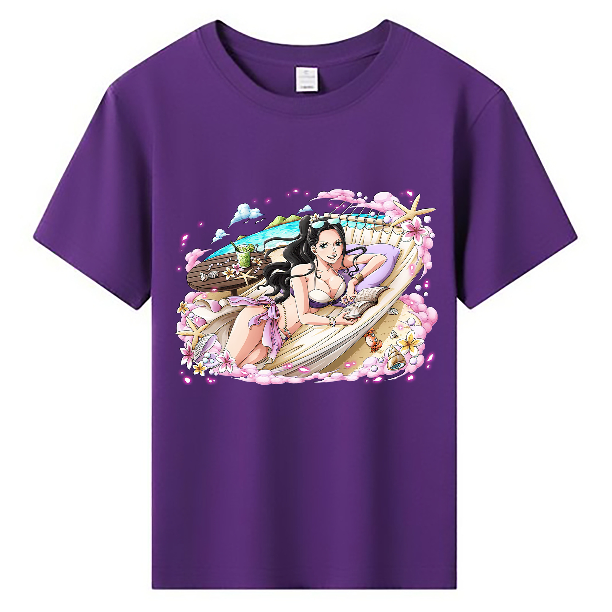 ワンピース ニコ・ロビン ONE PIECE Nico Robin 綿100％キッズTシャツ（フロントプリント）