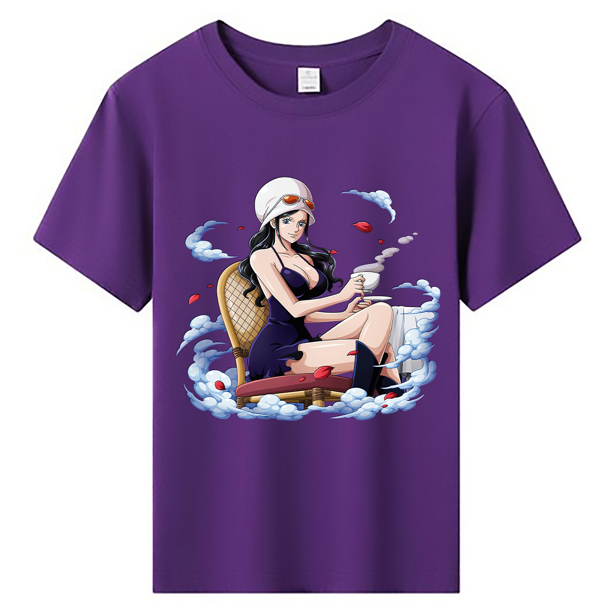 ワンピース ニコ・ロビン ONE PIECE Nico Robin 綿100％キッズTシャツ（フロントプリント）