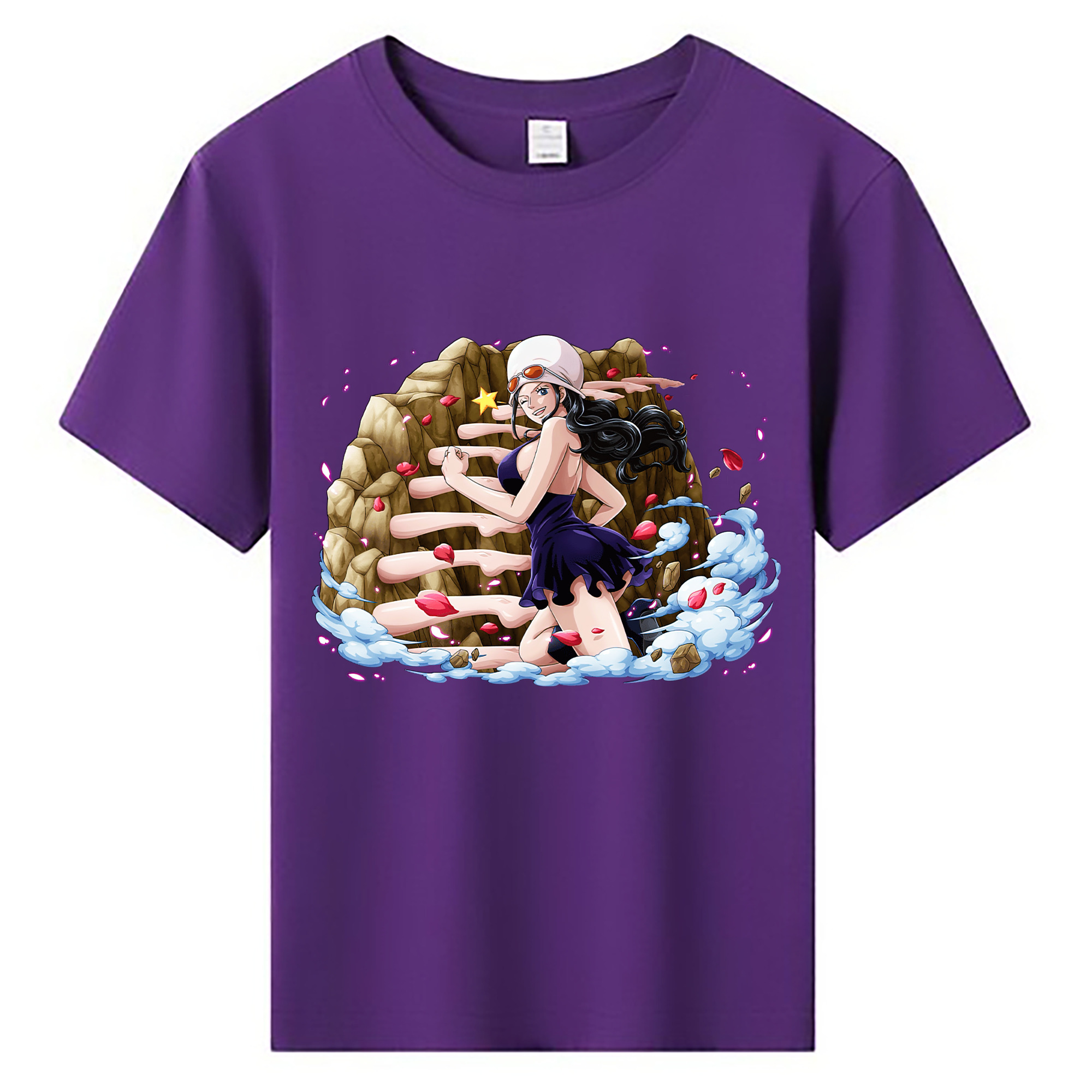 ワンピース ニコ・ロビン ONE PIECE Nico Robin 綿100％キッズTシャツ（フロントプリント）