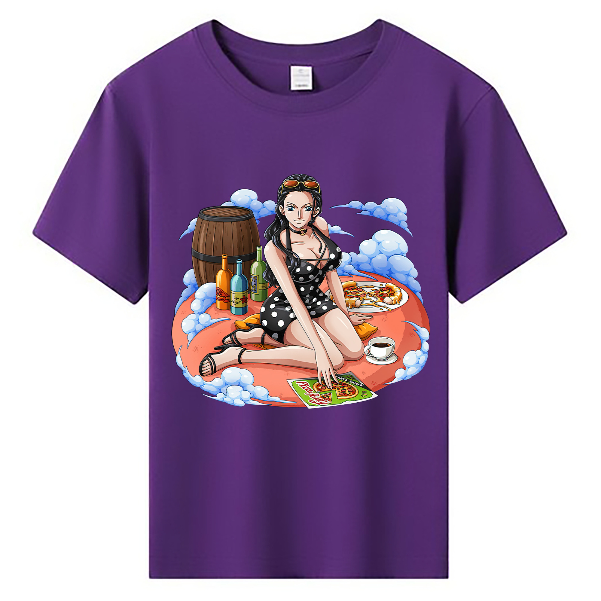 ワンピース ニコ・ロビン ONE PIECE Nico Robin 綿100％キッズTシャツ（フロントプリント）