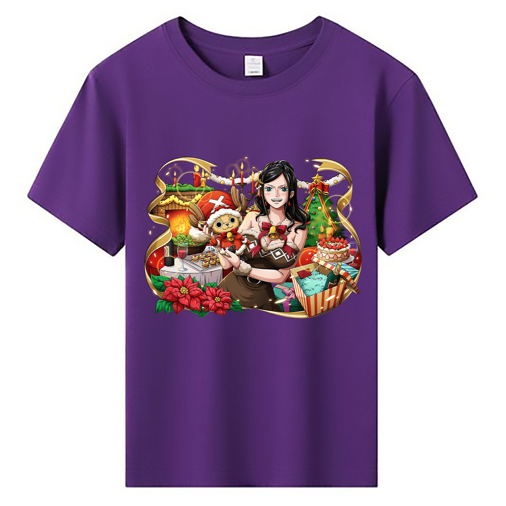ワンピース ニコ・ロビン ONE PIECE Nico Robin 綿100％キッズTシャツ（フロントプリント）