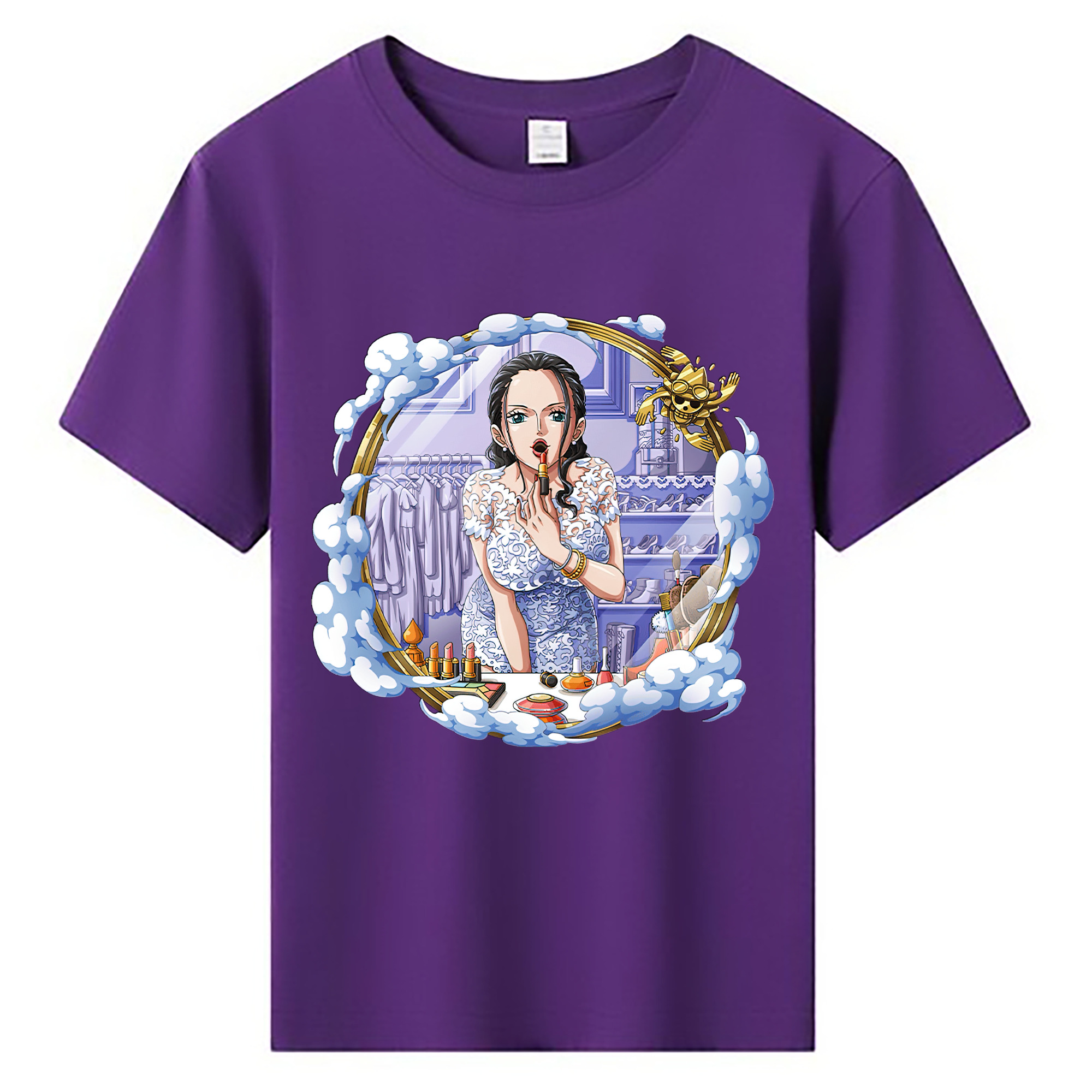 ワンピース ニコ・ロビン ONE PIECE Nico Robin 綿100％キッズTシャツ（フロントプリント）