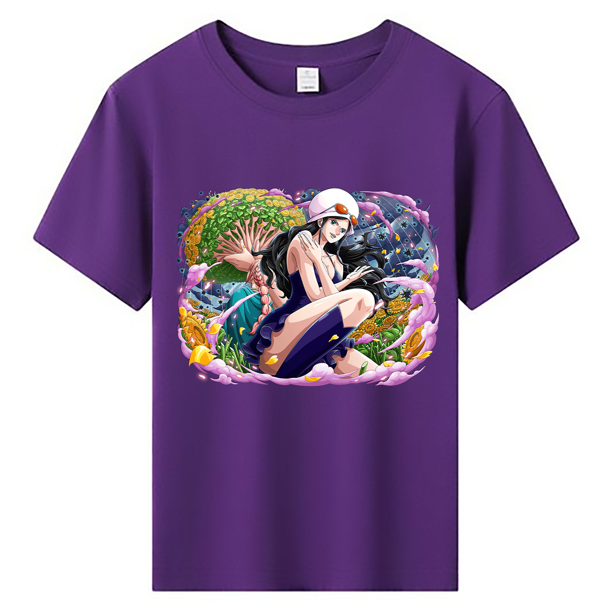 ワンピース ニコ・ロビン ONE PIECE Nico Robin 綿100％キッズTシャツ（フロントプリント）
