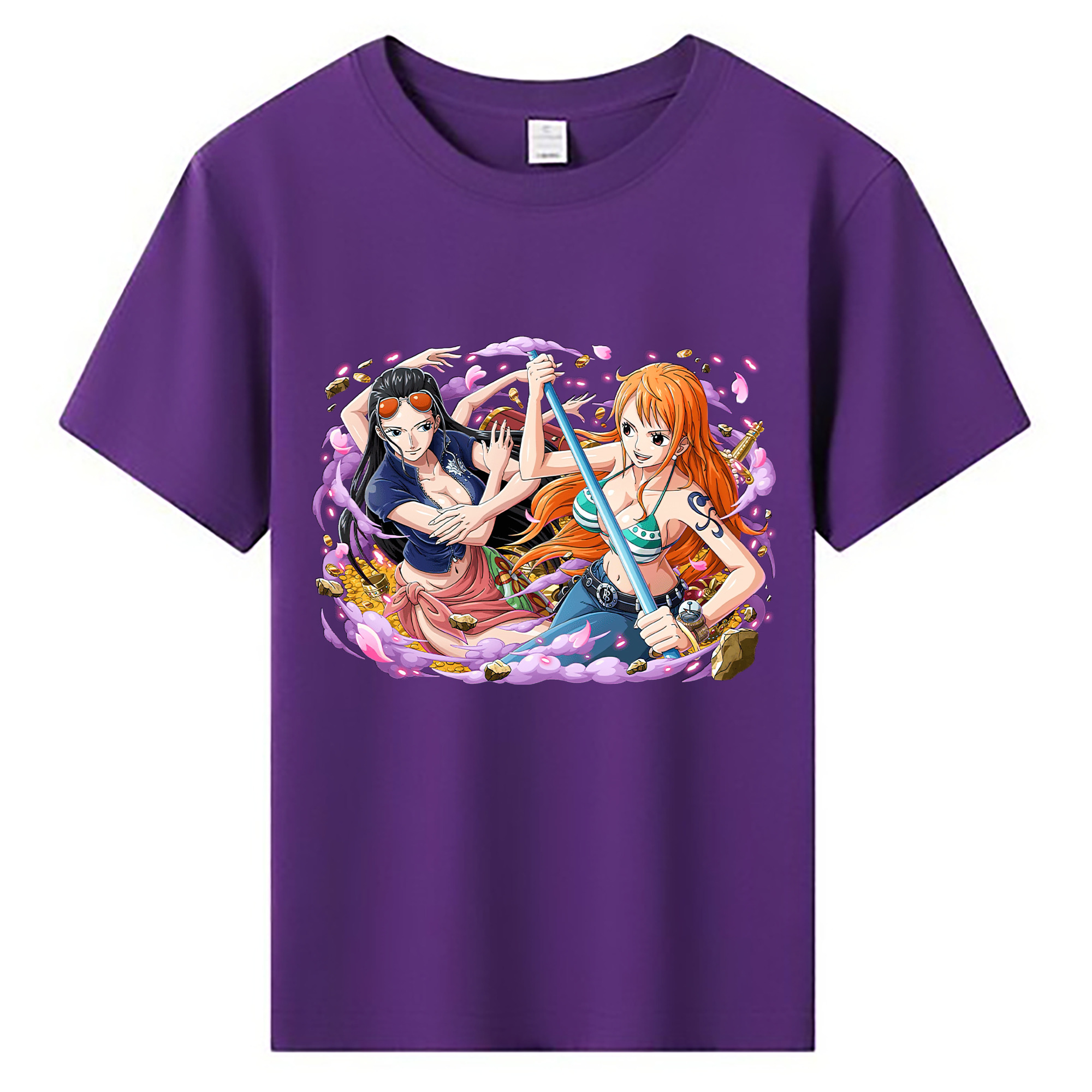 ワンピース ニコ・ロビン ONE PIECE Nico Robin 綿100％キッズTシャツ（フロントプリント）