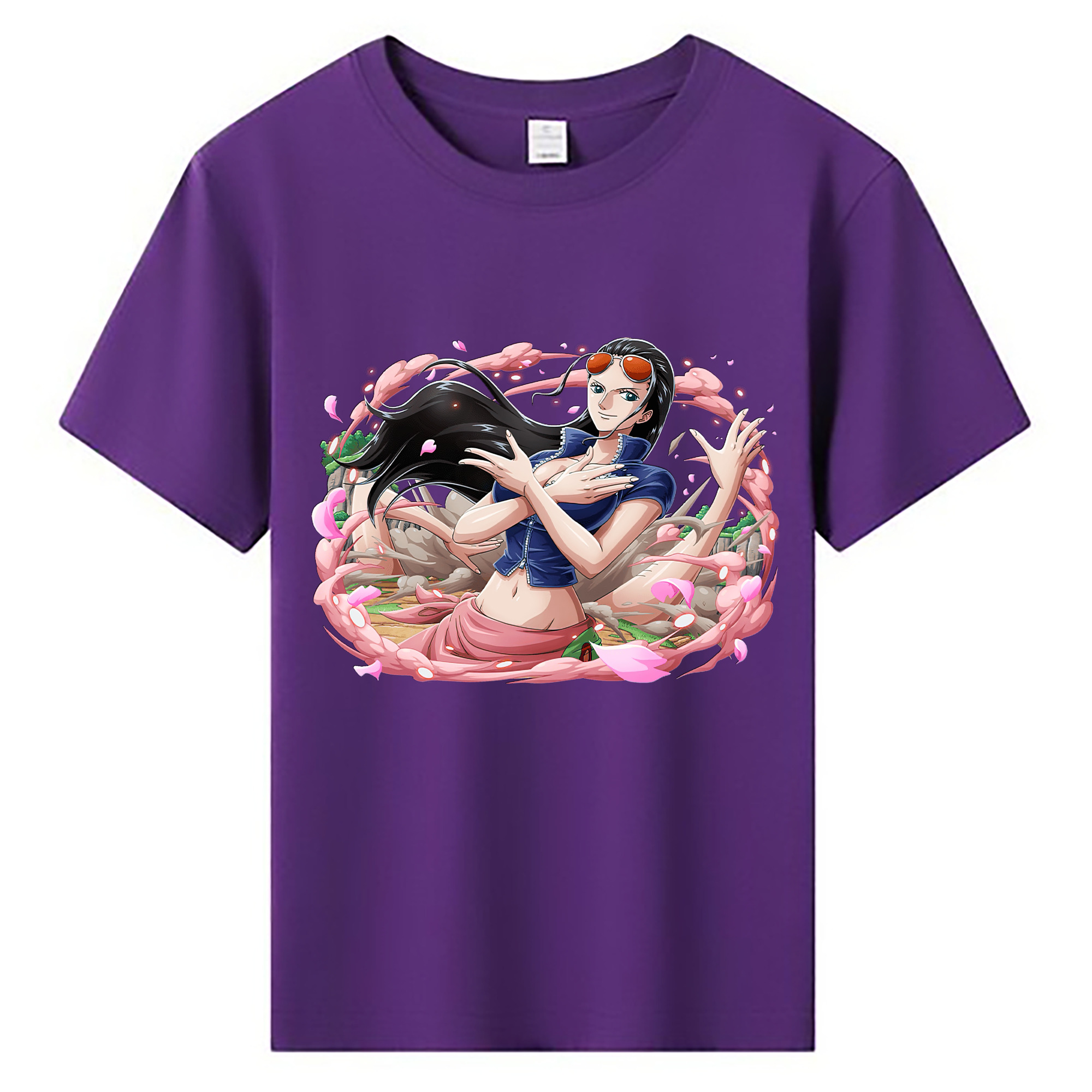 ワンピース ニコ・ロビン ONE PIECE Nico Robin 綿100％キッズTシャツ（フロントプリント）