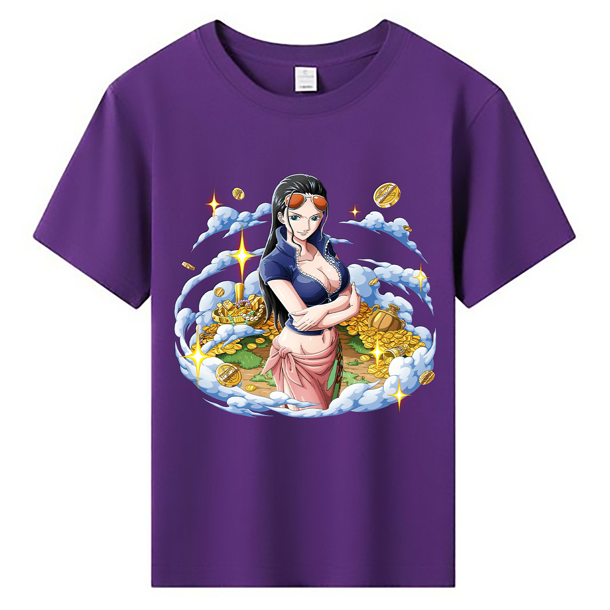 ワンピース ニコ・ロビン ONE PIECE Nico Robin 綿100％キッズTシャツ（フロントプリント）