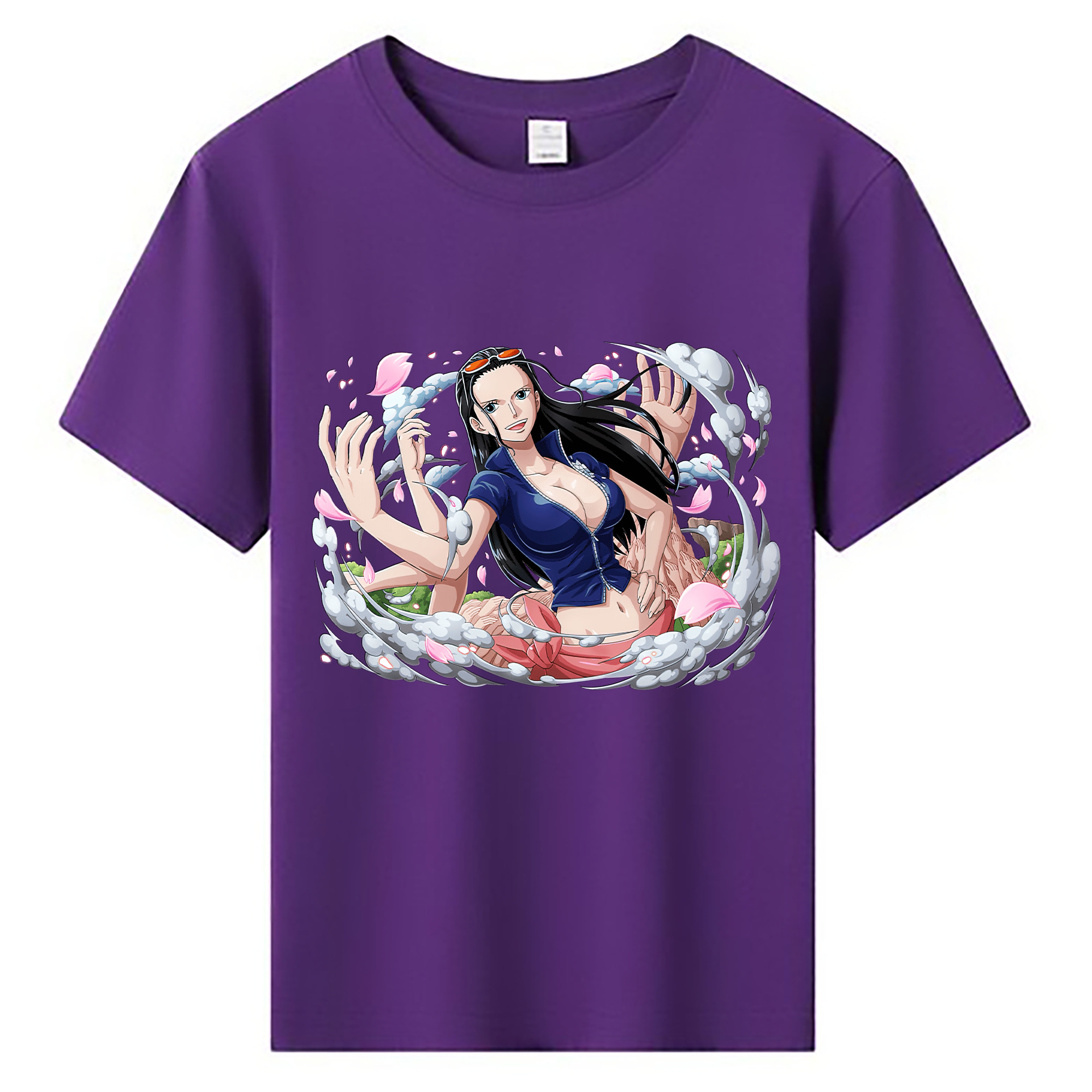 ワンピース ニコ・ロビン ONE PIECE Nico Robin 綿100％キッズTシャツ（フロントプリント）