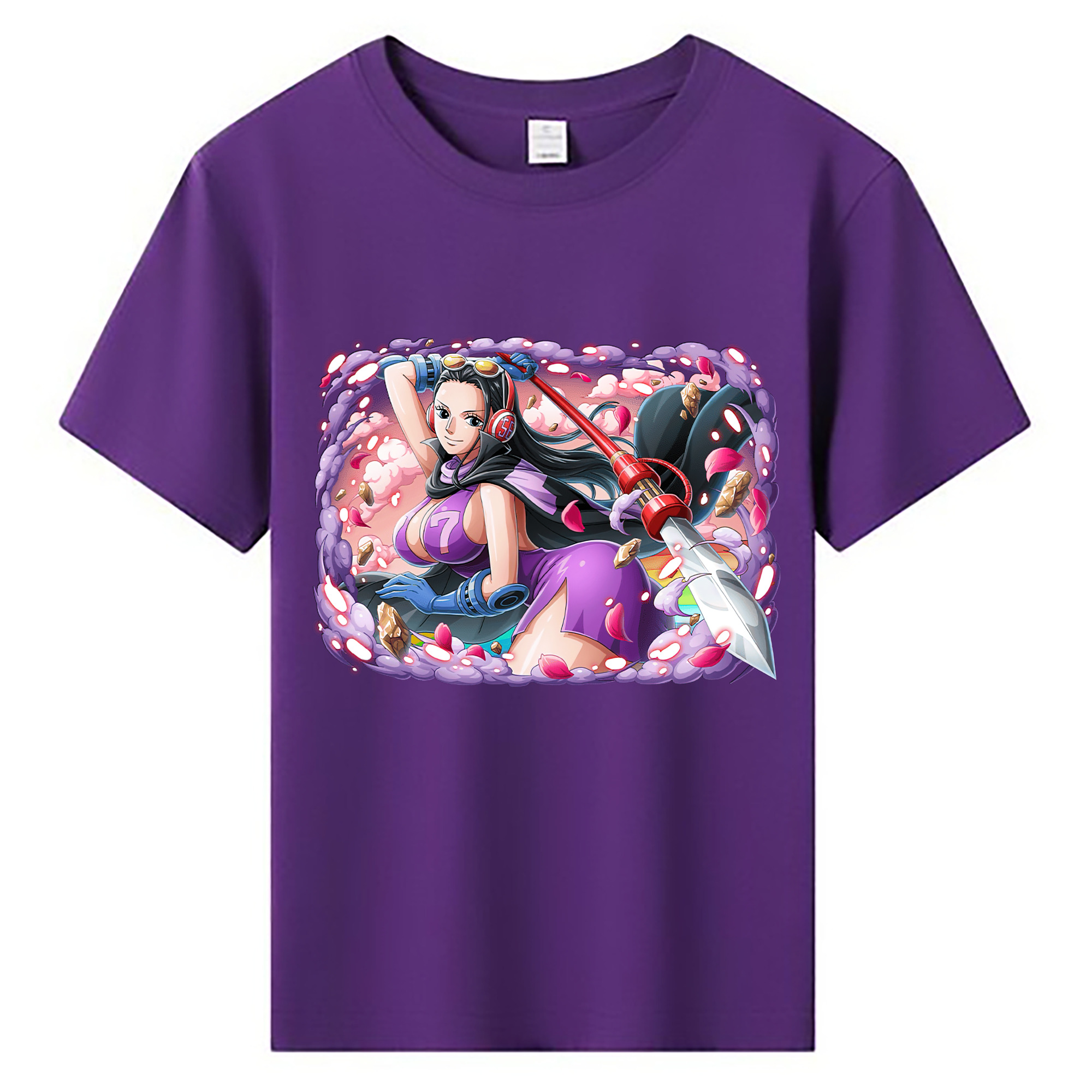 ワンピース ニコ・ロビン ONE PIECE Nico Robin 綿100％キッズTシャツ（フロントプリント）