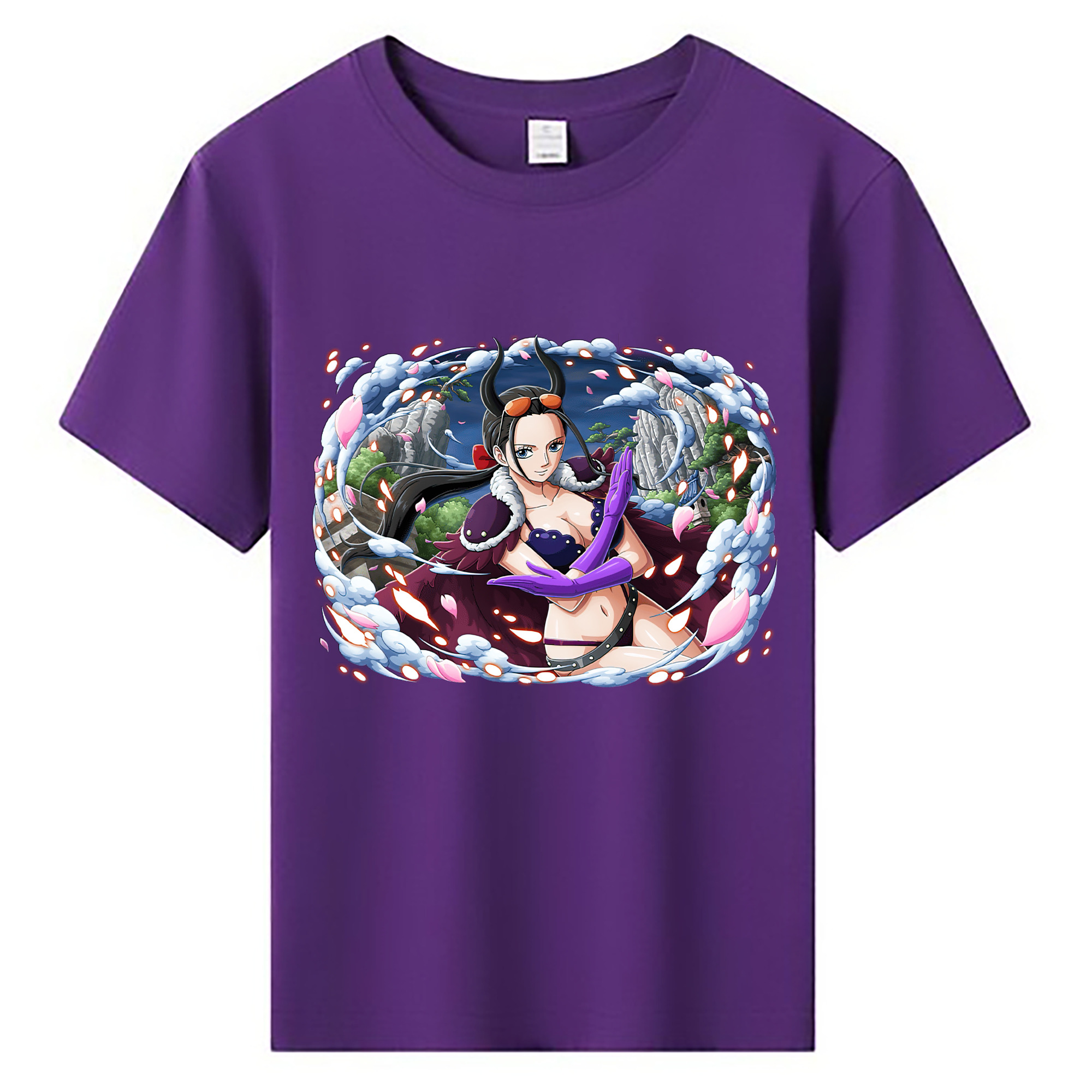 ワンピース ニコ・ロビン ONE PIECE Nico Robin 綿100％キッズTシャツ（フロントプリント）