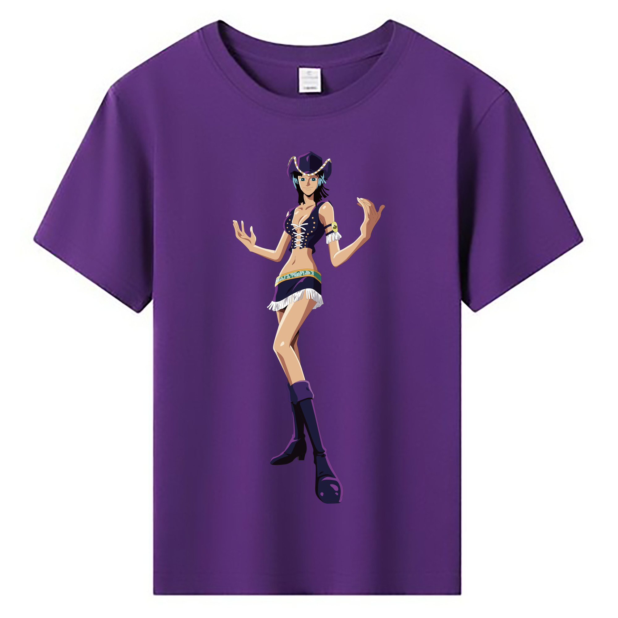 ワンピース ニコ・ロビン ONE PIECE Nico Robin 綿100％キッズTシャツ（フロントプリント）