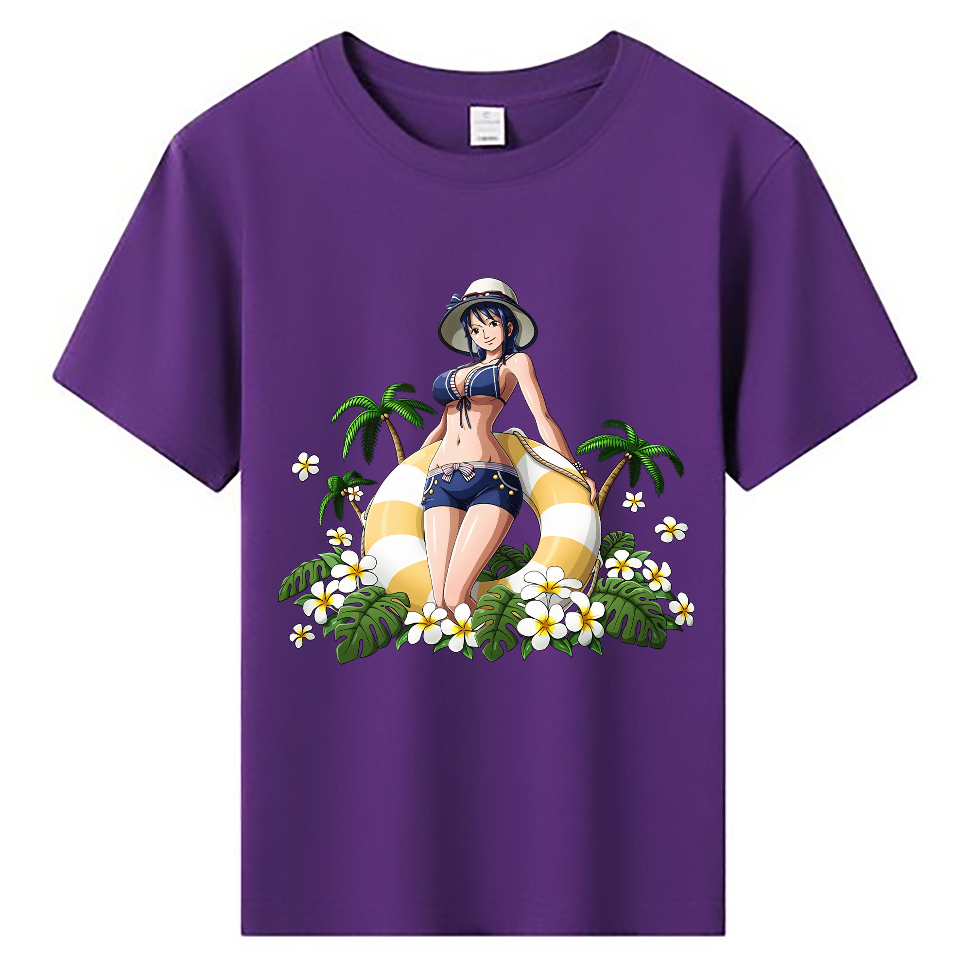 ワンピース ニコ・ロビン ONE PIECE Nico Robin 綿100％キッズTシャツ（フロントプリント）