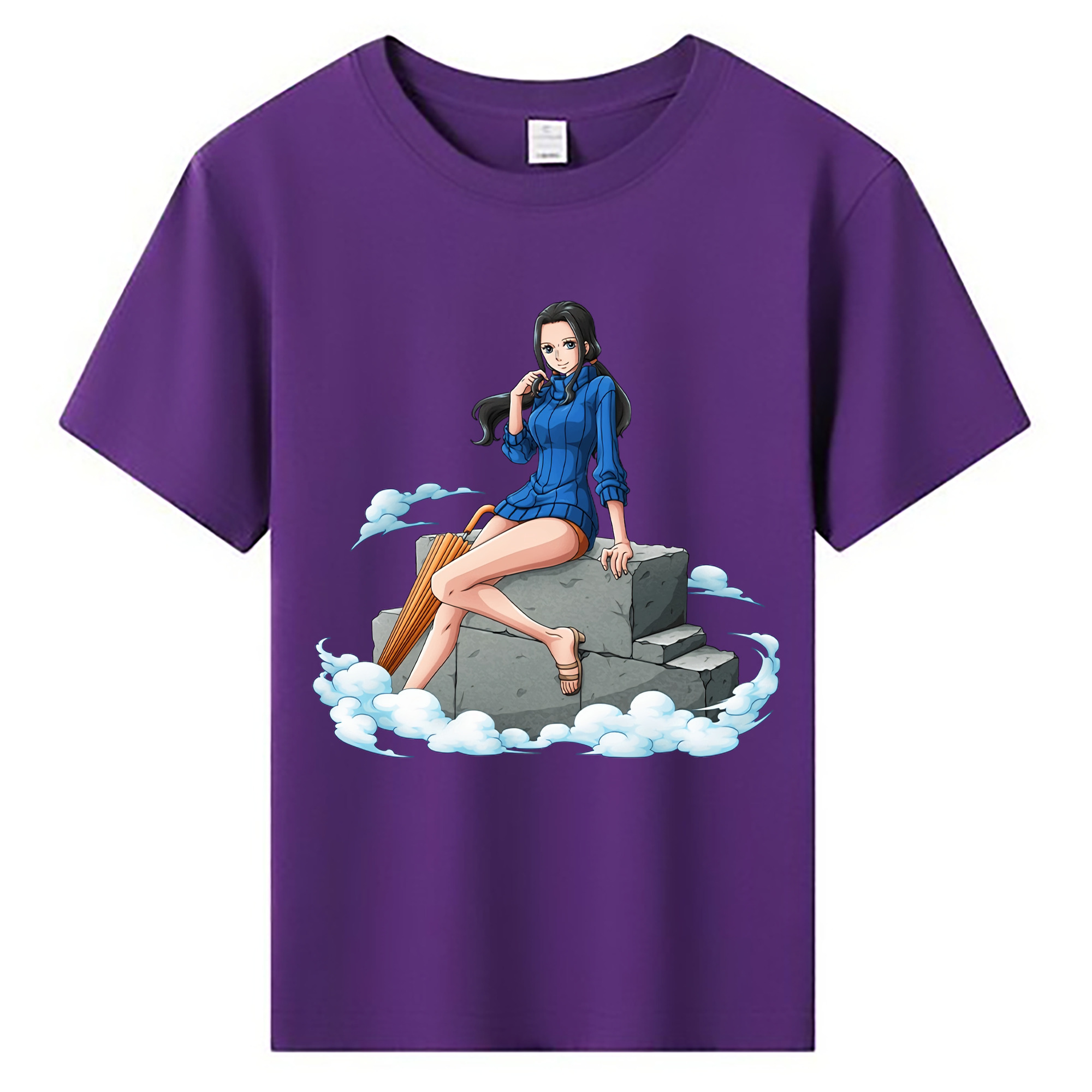 ワンピース ニコ・ロビン ONE PIECE Nico Robin 綿100％キッズTシャツ（フロントプリント）