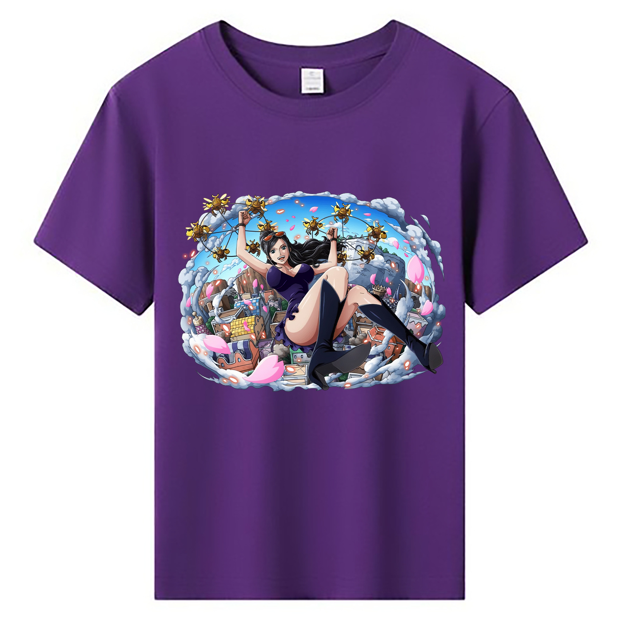 ワンピース ニコ・ロビン ONE PIECE Nico Robin 綿100％キッズTシャツ（フロントプリント）