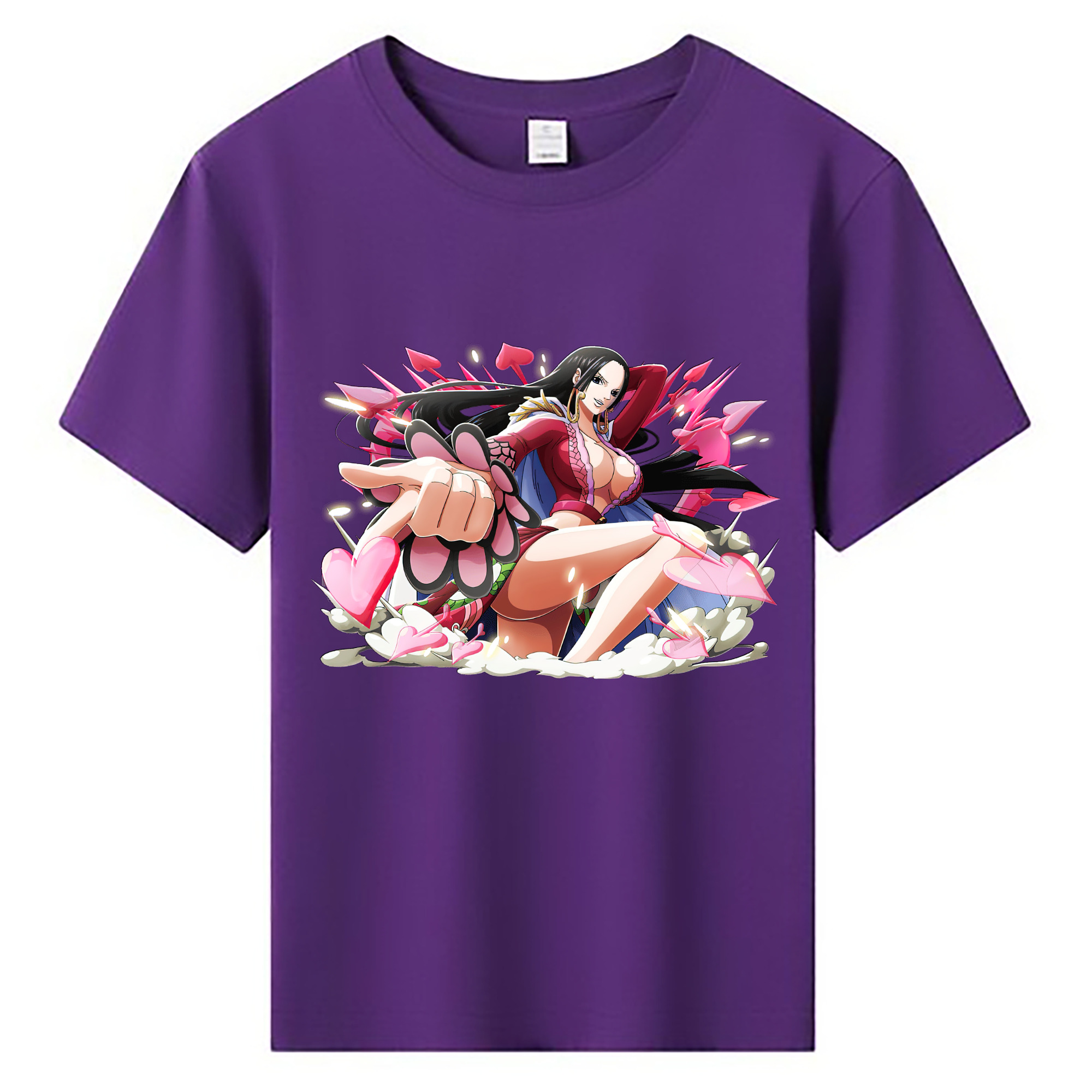 ワンピース ボア・ハンコック ONE PIECE Boa·Hancock 綿100％キッズTシャツ（フロントプリント）