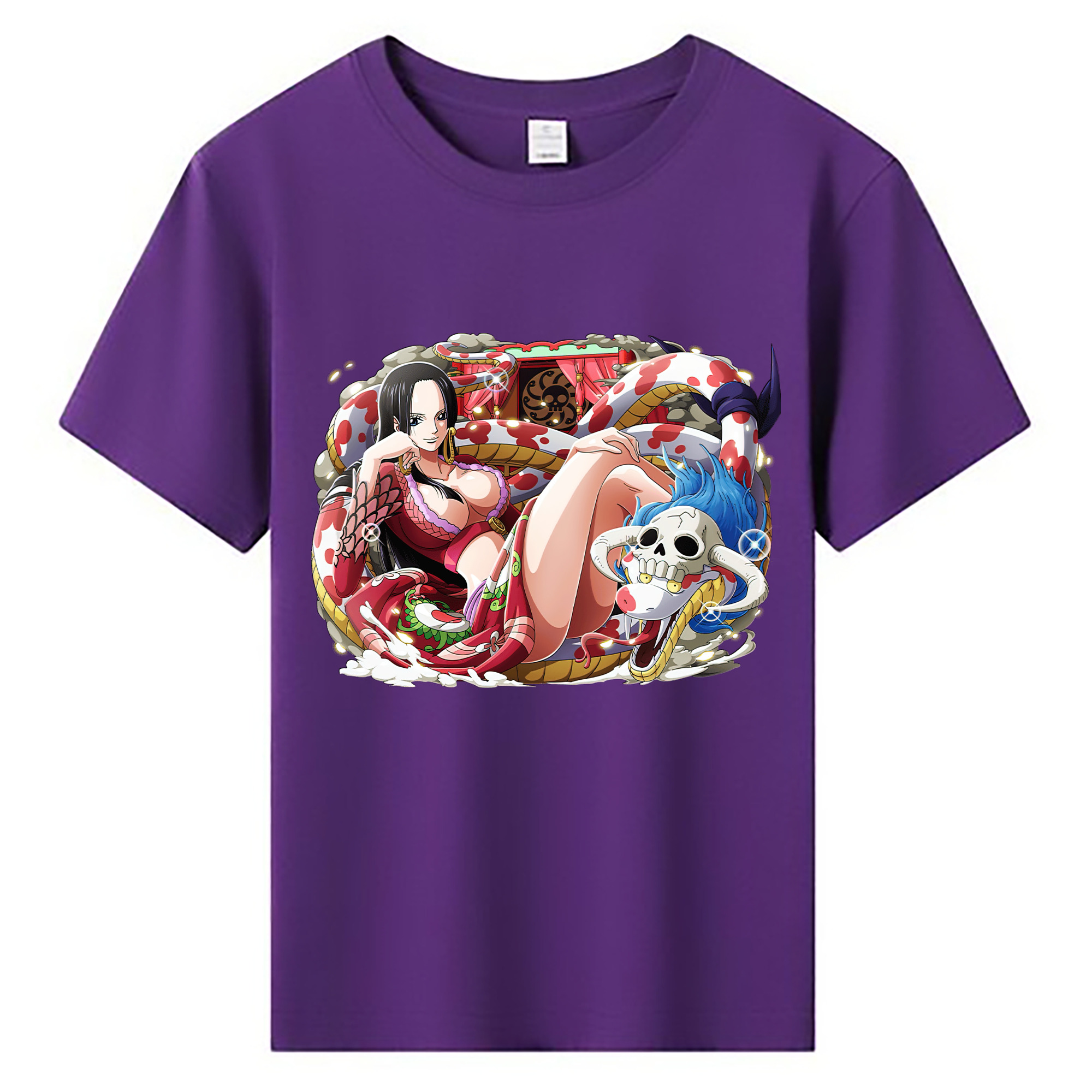 ワンピース ボア・ハンコック ONE PIECE Boa·Hancock 綿100％キッズTシャツ（フロントプリント）