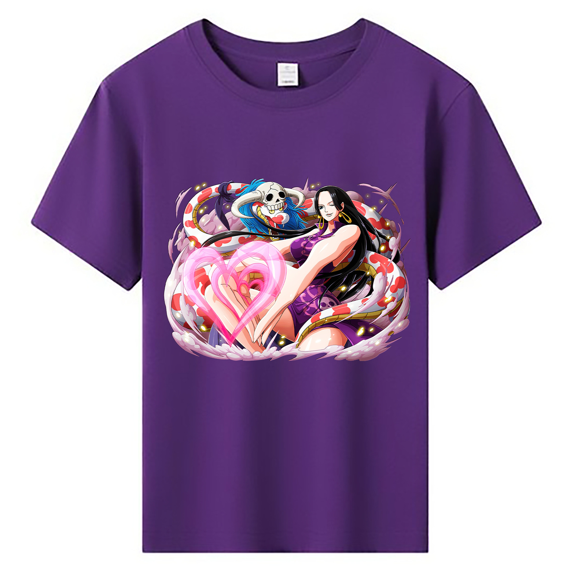 ワンピース ボア・ハンコック ONE PIECE Boa·Hancock 綿100％キッズTシャツ（フロントプリント）