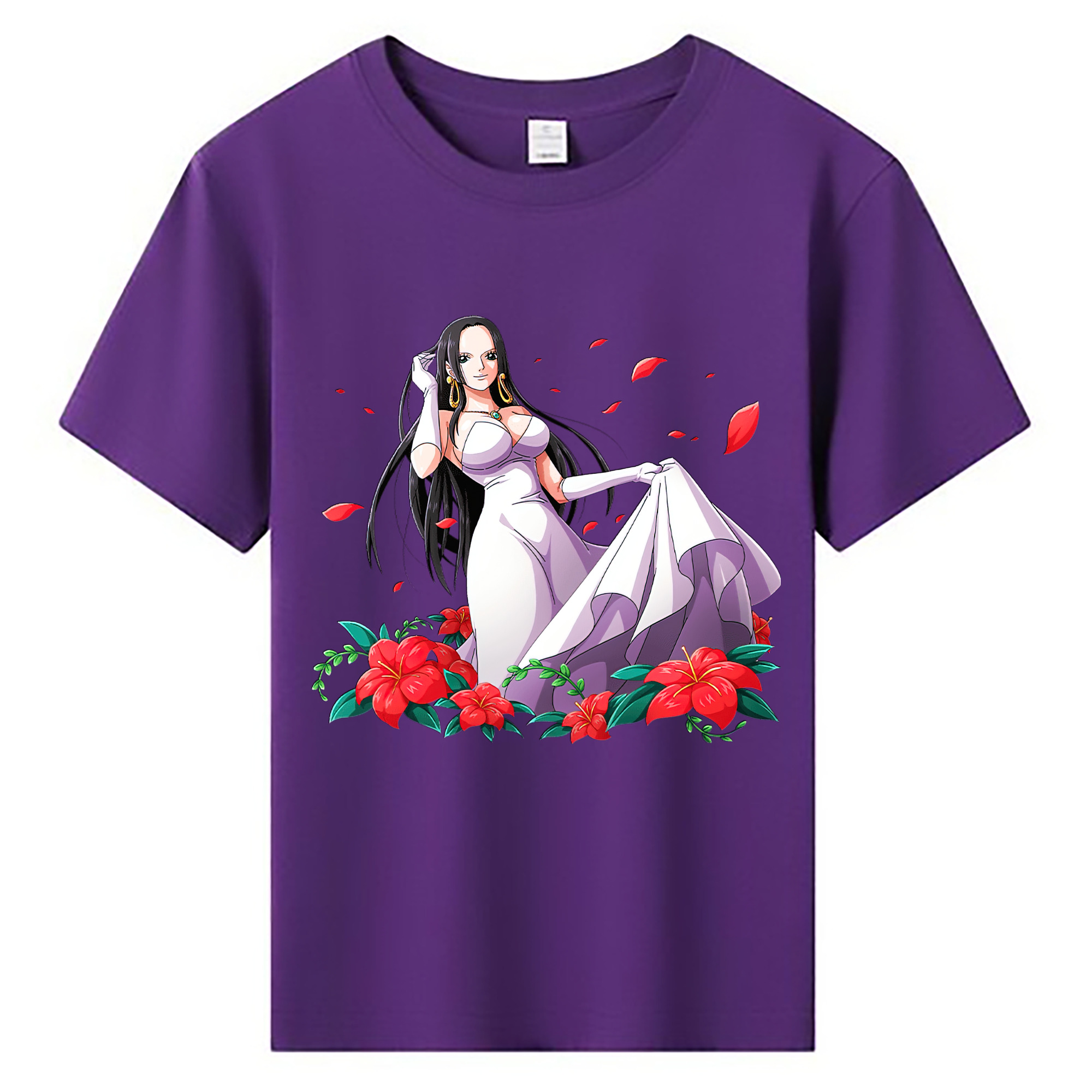 ワンピース ボア・ハンコック ONE PIECE Boa·Hancock 綿100％キッズTシャツ（フロントプリント）