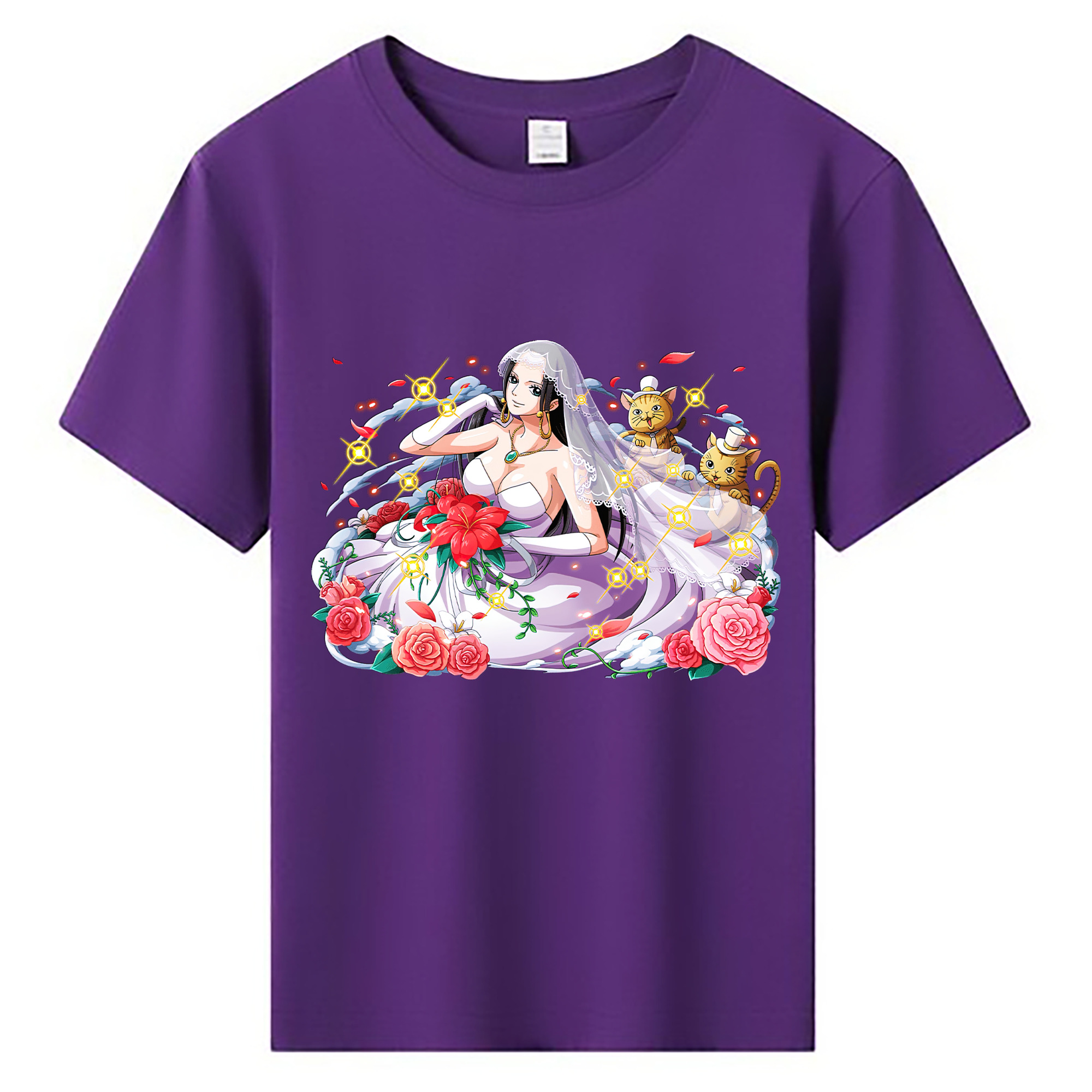 ワンピース ボア・ハンコック ONE PIECE Boa·Hancock 綿100％キッズTシャツ（フロントプリント）