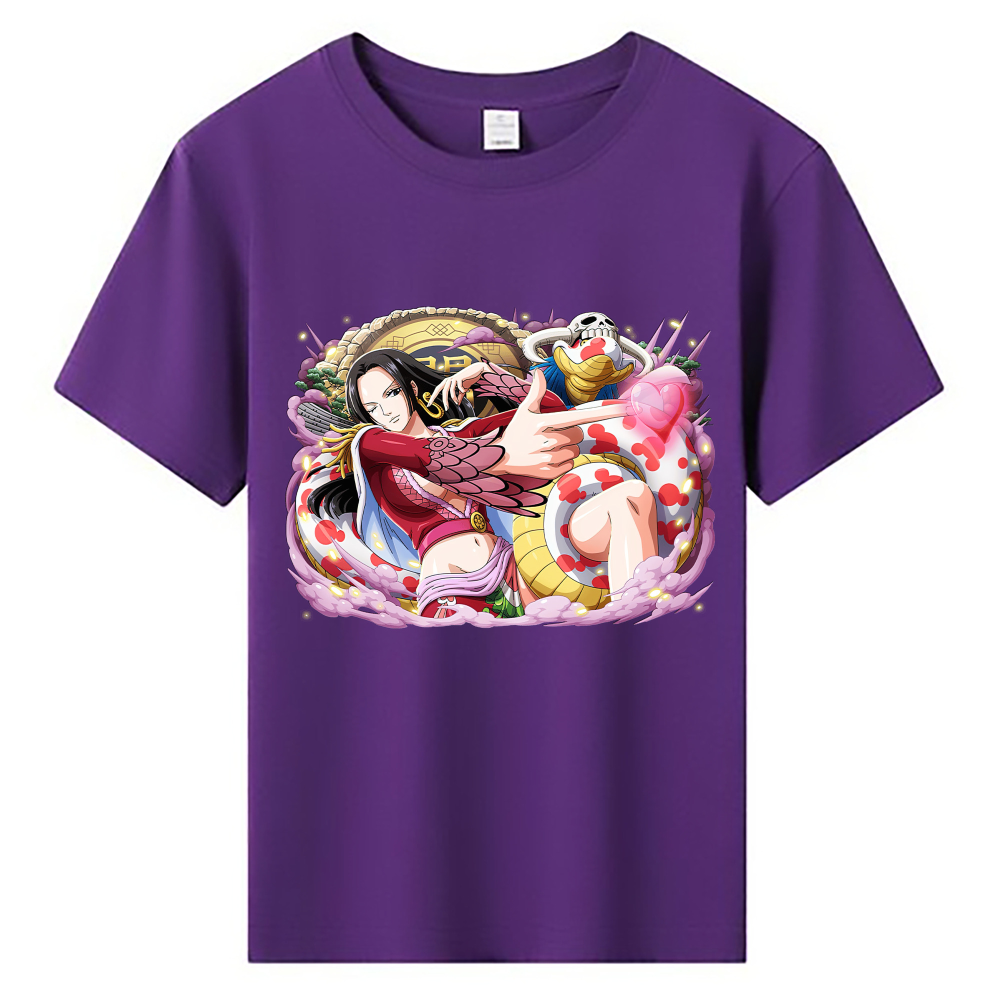 ワンピース ボア・ハンコック ONE PIECE Boa·Hancock 綿100％キッズTシャツ（フロントプリント）
