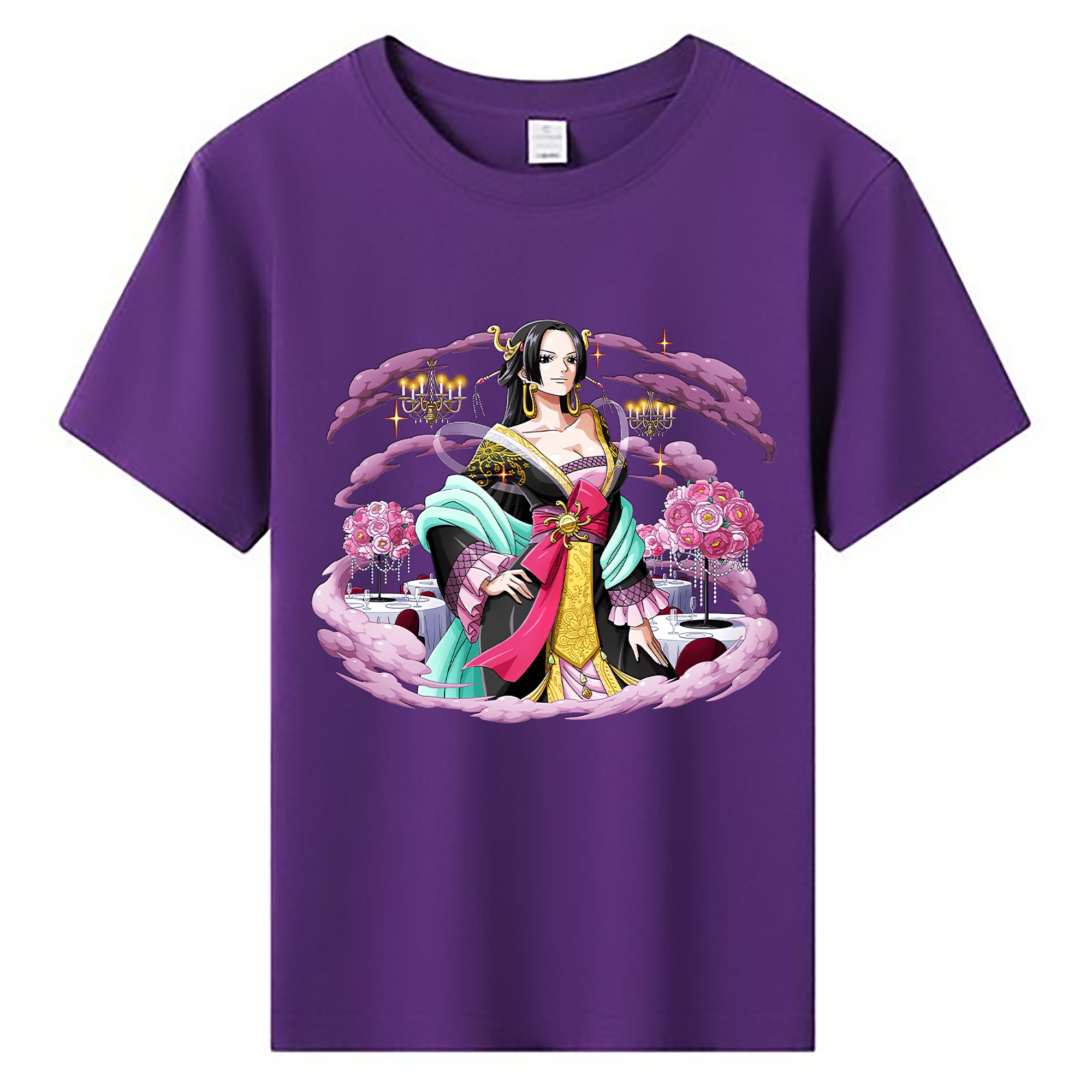 ワンピース ボア・ハンコック ONE PIECE Boa·Hancock 綿100％キッズTシャツ（フロントプリント）