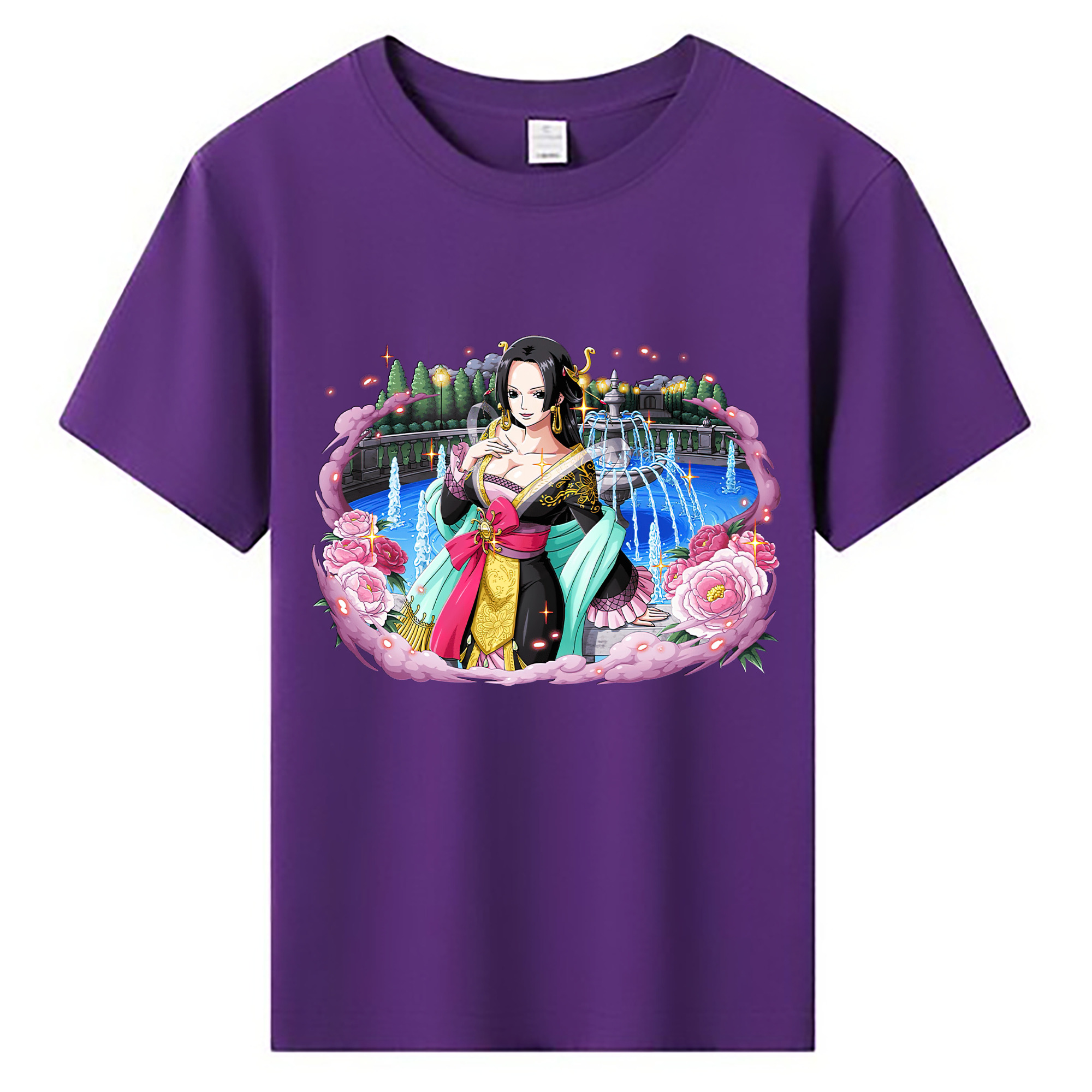 （画像用） ワンピース ボア・ハンコック ONE PIECE Boa·Hancock 綿100％キッズTシャツ（フロントプリント）