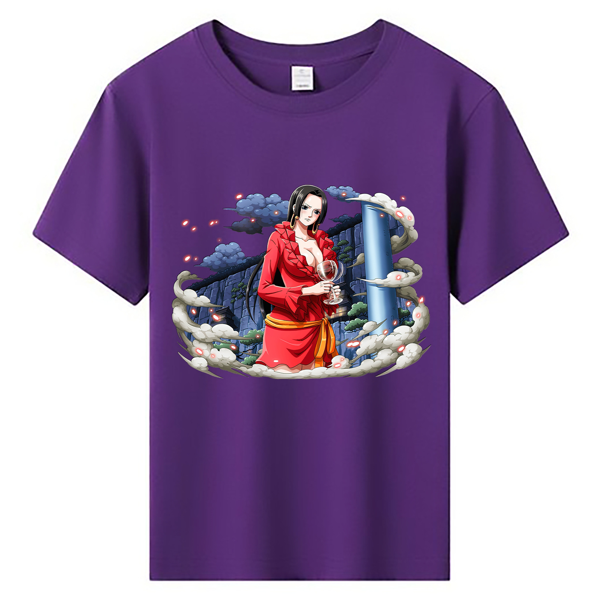 ワンピース ボア・ハンコック ONE PIECE Boa·Hancock 綿100％キッズTシャツ（フロントプリント）