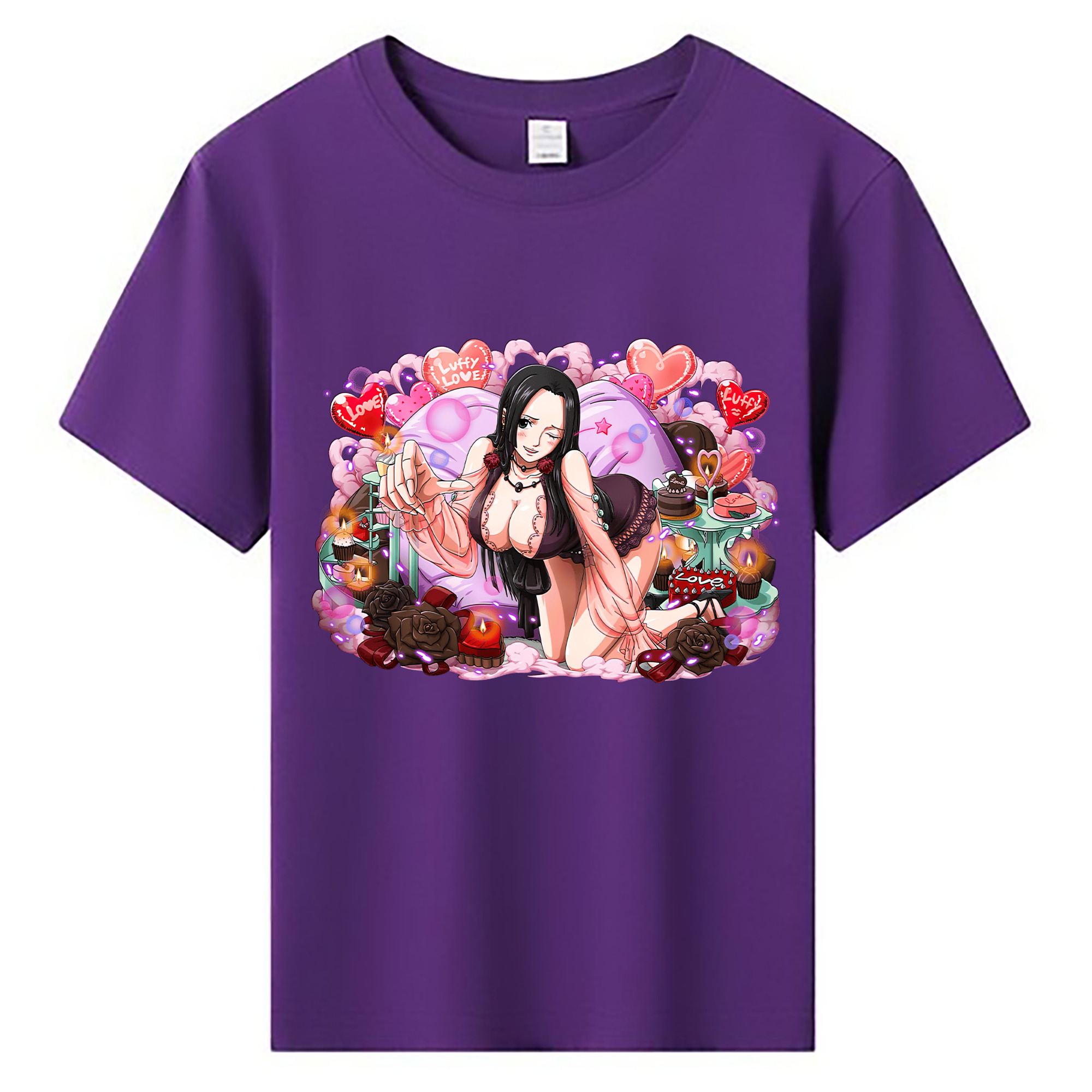 ワンピース ボア・ハンコック ONE PIECE Boa·Hancock 綿100％キッズTシャツ（フロントプリント）
