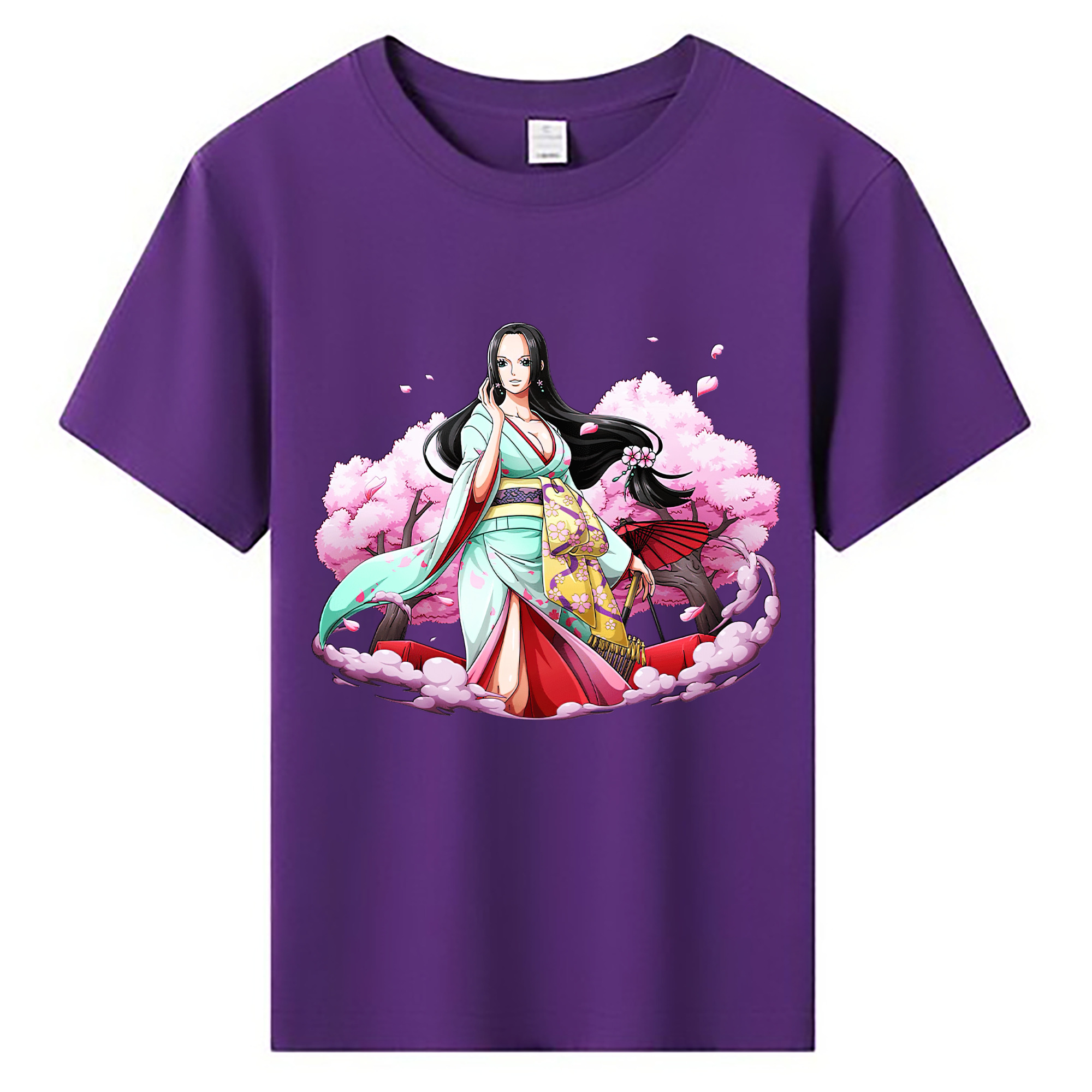 ワンピース ボア・ハンコック ONE PIECE Boa·Hancock 綿100％キッズTシャツ（フロントプリント）
