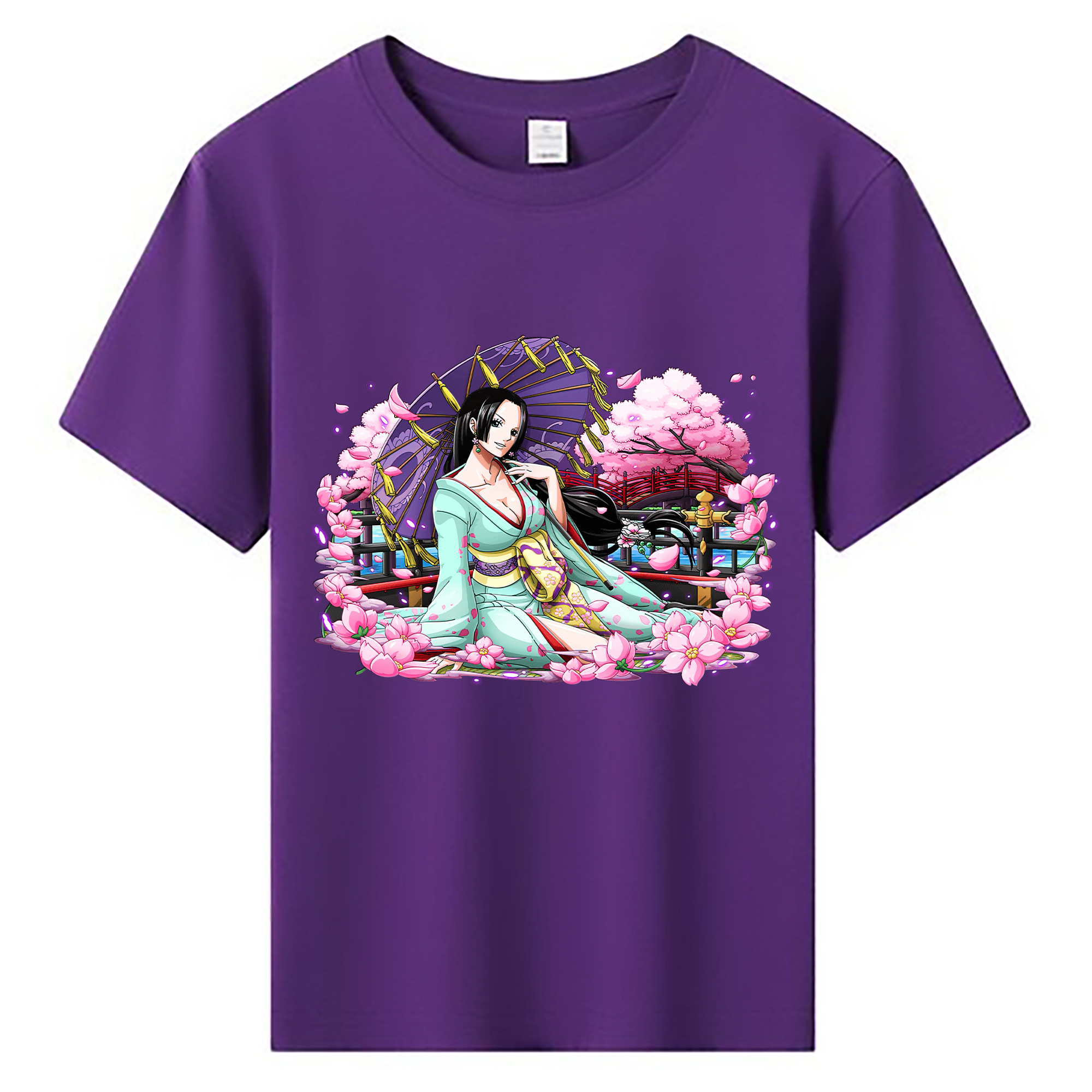 ワンピース ボア・ハンコック ONE PIECE Boa·Hancock 綿100％キッズTシャツ（フロントプリント）