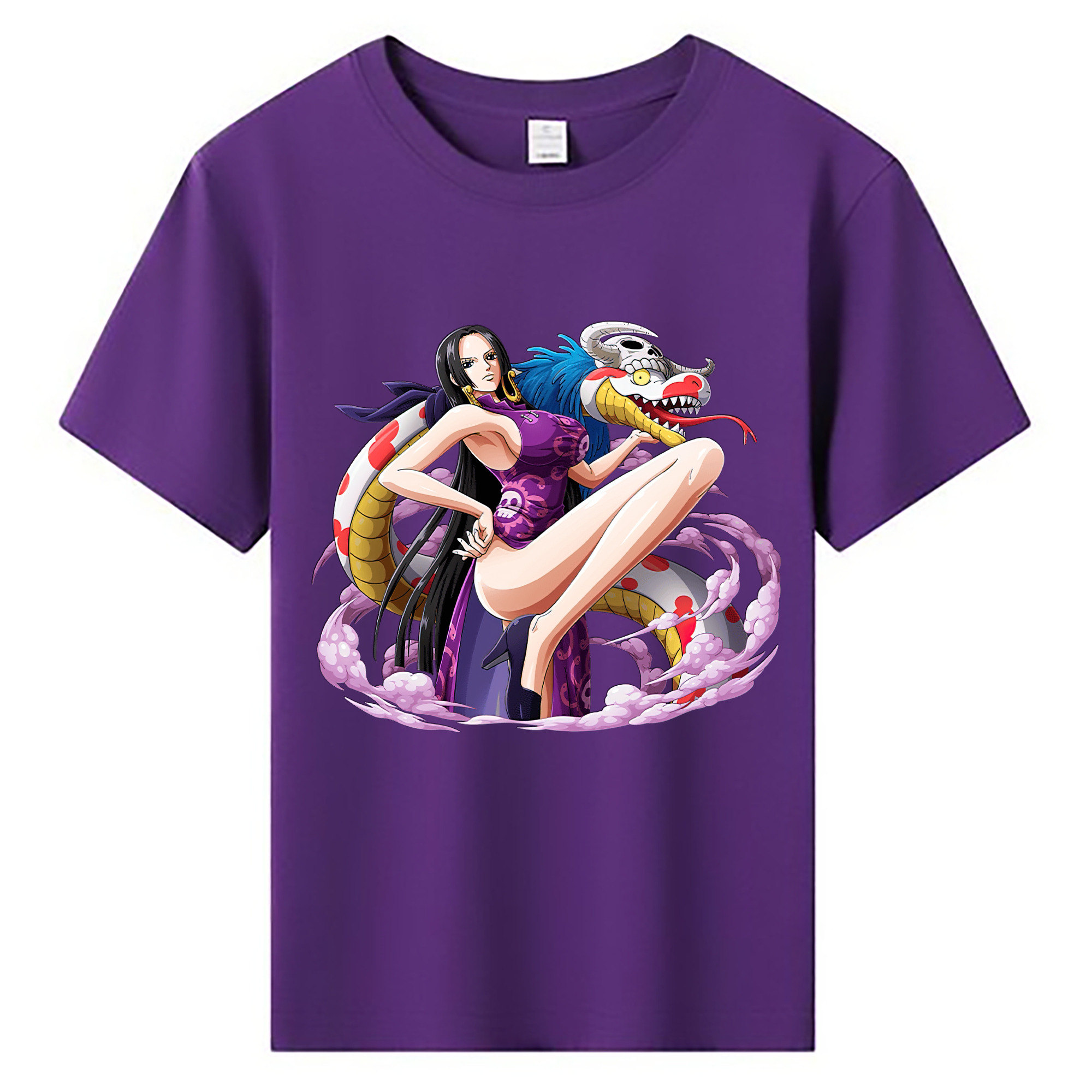 ワンピース ボア・ハンコック ONE PIECE Boa·Hancock 綿100％キッズTシャツ（フロントプリント）