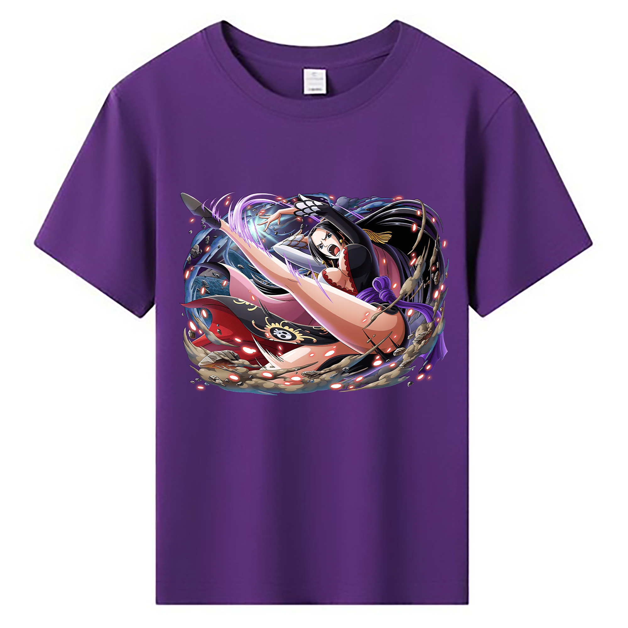ワンピース ボア・ハンコック ONE PIECE Boa·Hancock 綿100％キッズTシャツ（フロントプリント）
