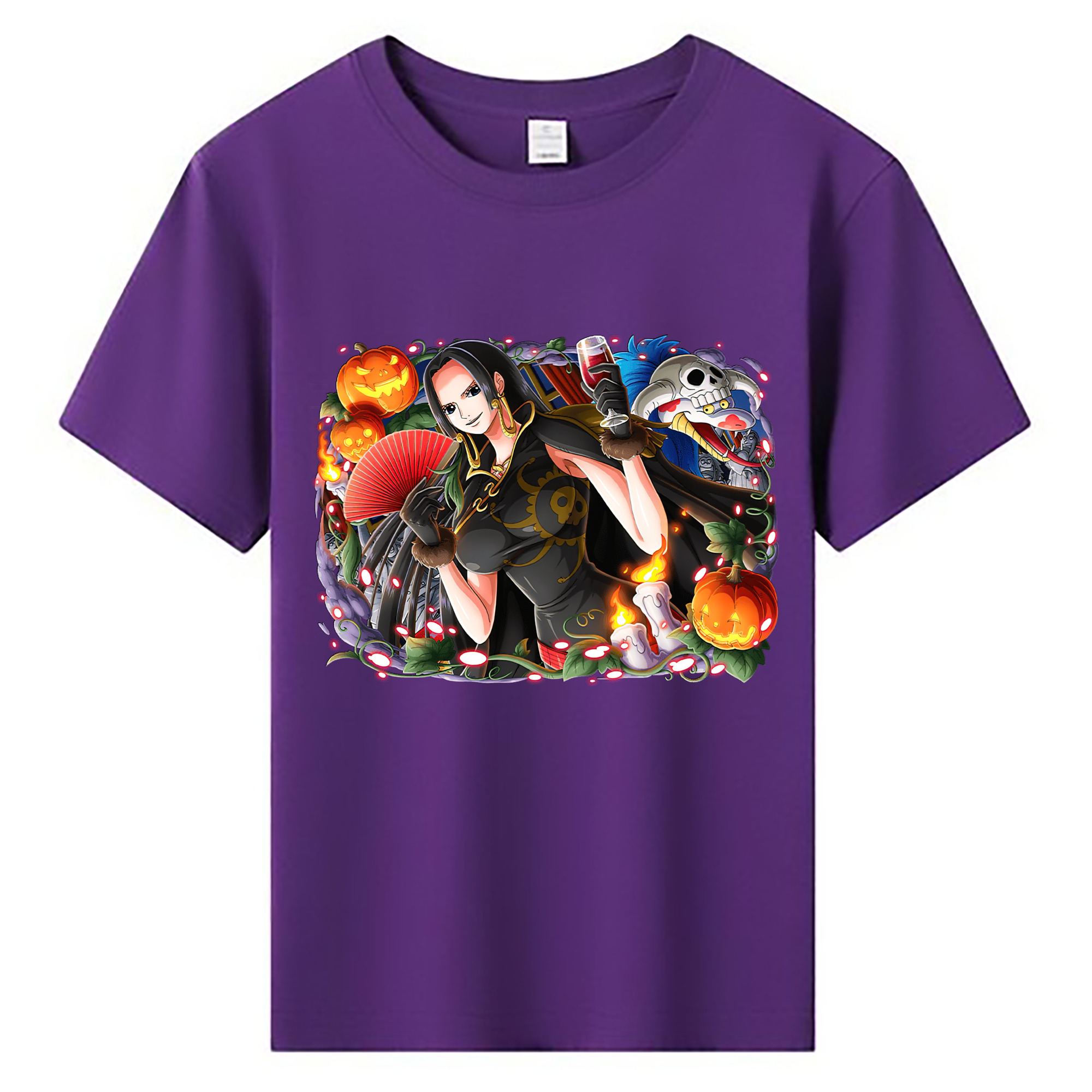 ワンピース ボア・ハンコック ONE PIECE Boa·Hancock 綿100％キッズTシャツ（フロントプリント）