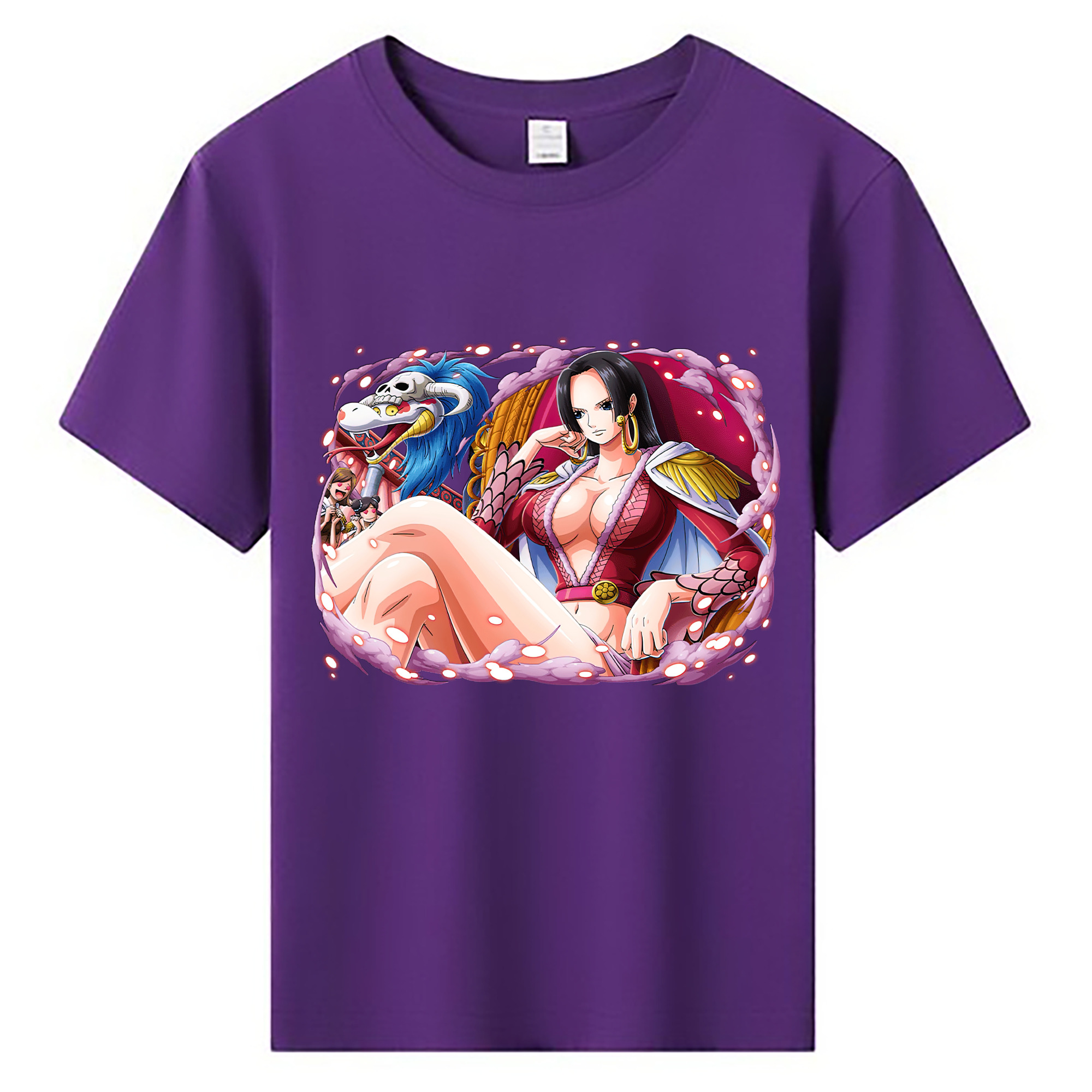 ワンピース ボア・ハンコック ONE PIECE Boa·Hancock 綿100％キッズTシャツ（フロントプリント）