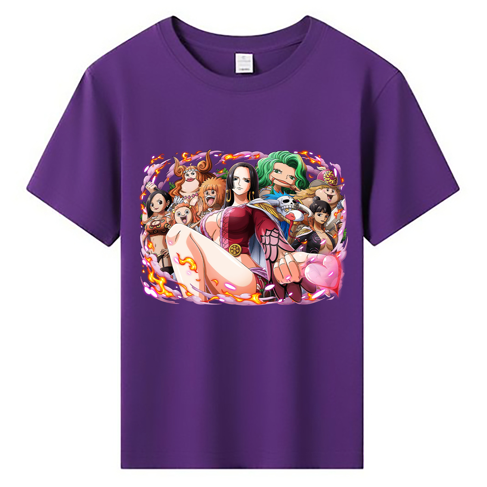 ワンピース ボア・ハンコック ONE PIECE Boa·Hancock 綿100％キッズTシャツ（フロントプリント）