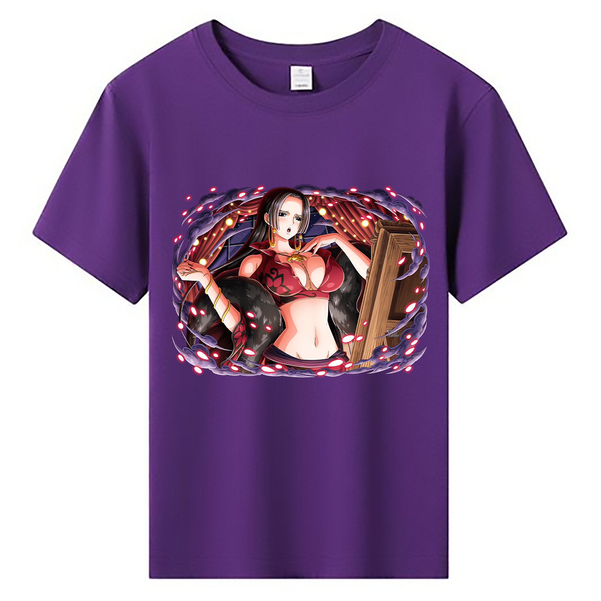 ワンピース ボア・ハンコック ONE PIECE Boa·Hancock 綿100％キッズTシャツ（フロントプリント）