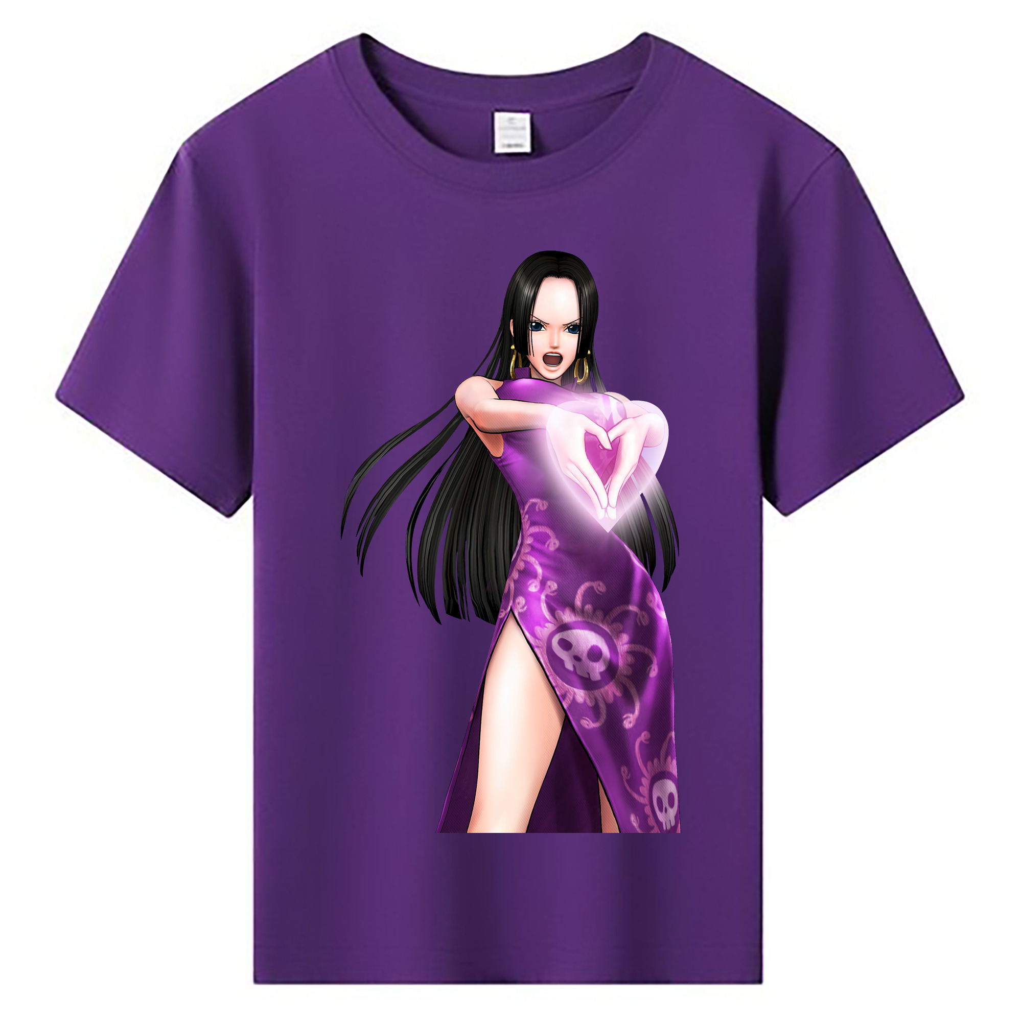 ワンピース ボア・ハンコック ONE PIECE Boa·Hancock 綿100％キッズTシャツ（フロントプリント）