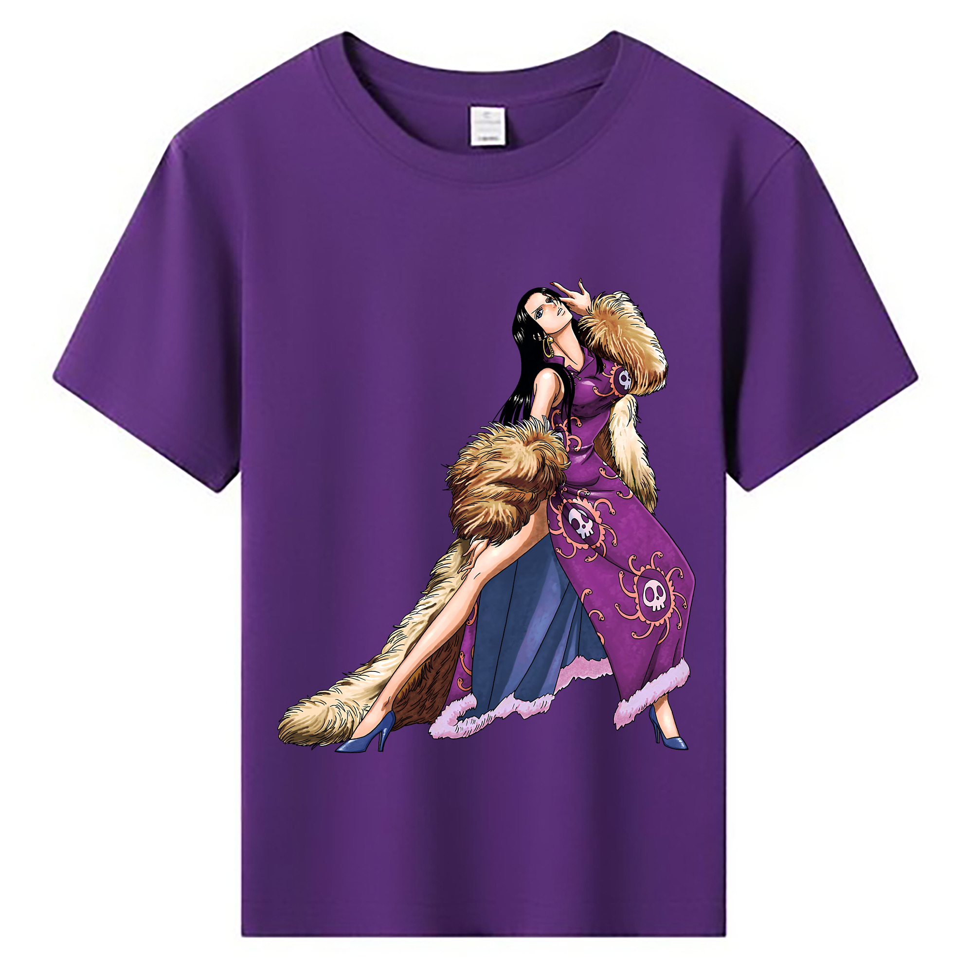 ワンピース ボア・ハンコック ONE PIECE Boa·Hancock 綿100％キッズTシャツ（フロントプリント）